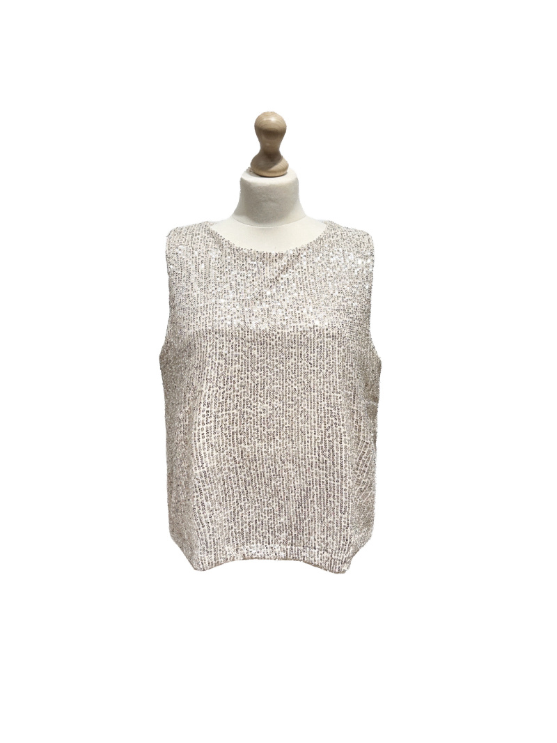 Wholesaler L'ESSENTIEL - Sleeveless Sequin Backless Evening Top