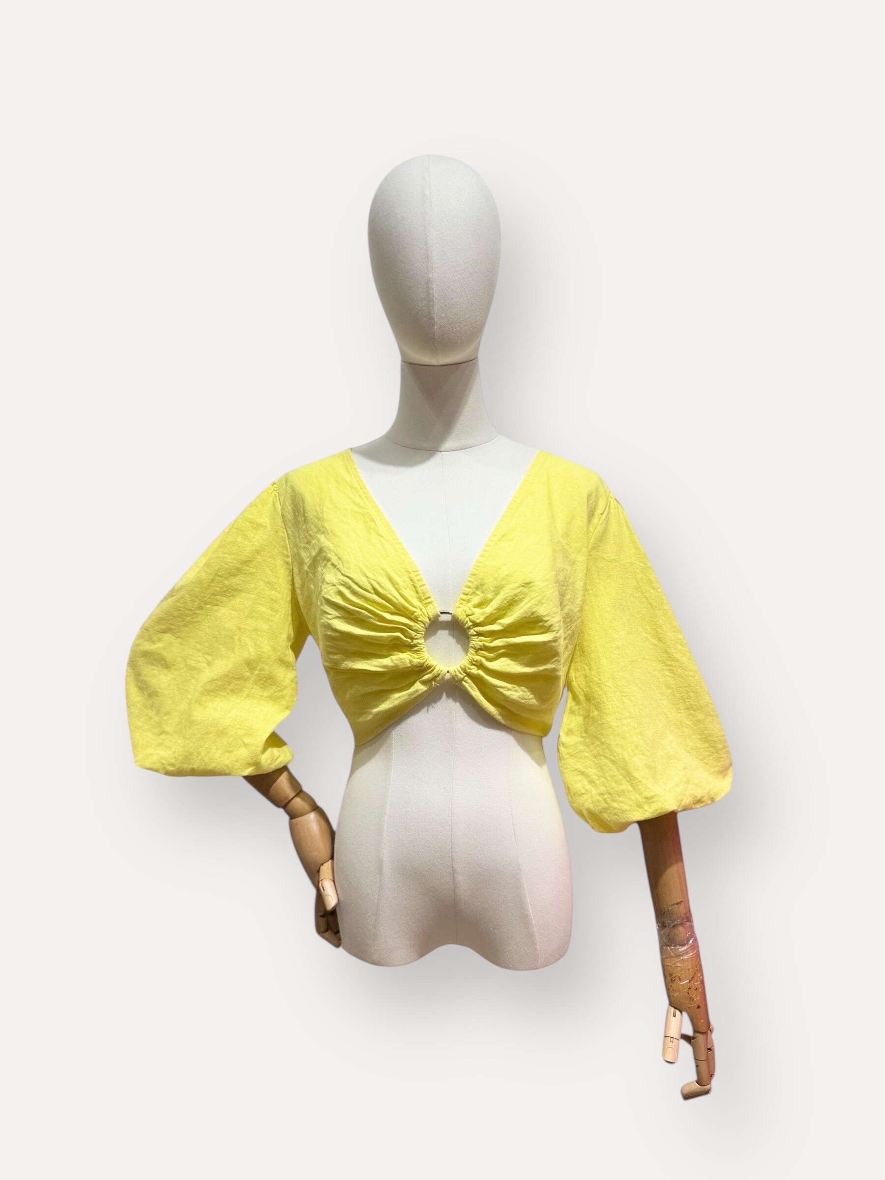 Wholesaler L'ESSENTIEL - Top Laurie with short sleeves 3/4 short in linen