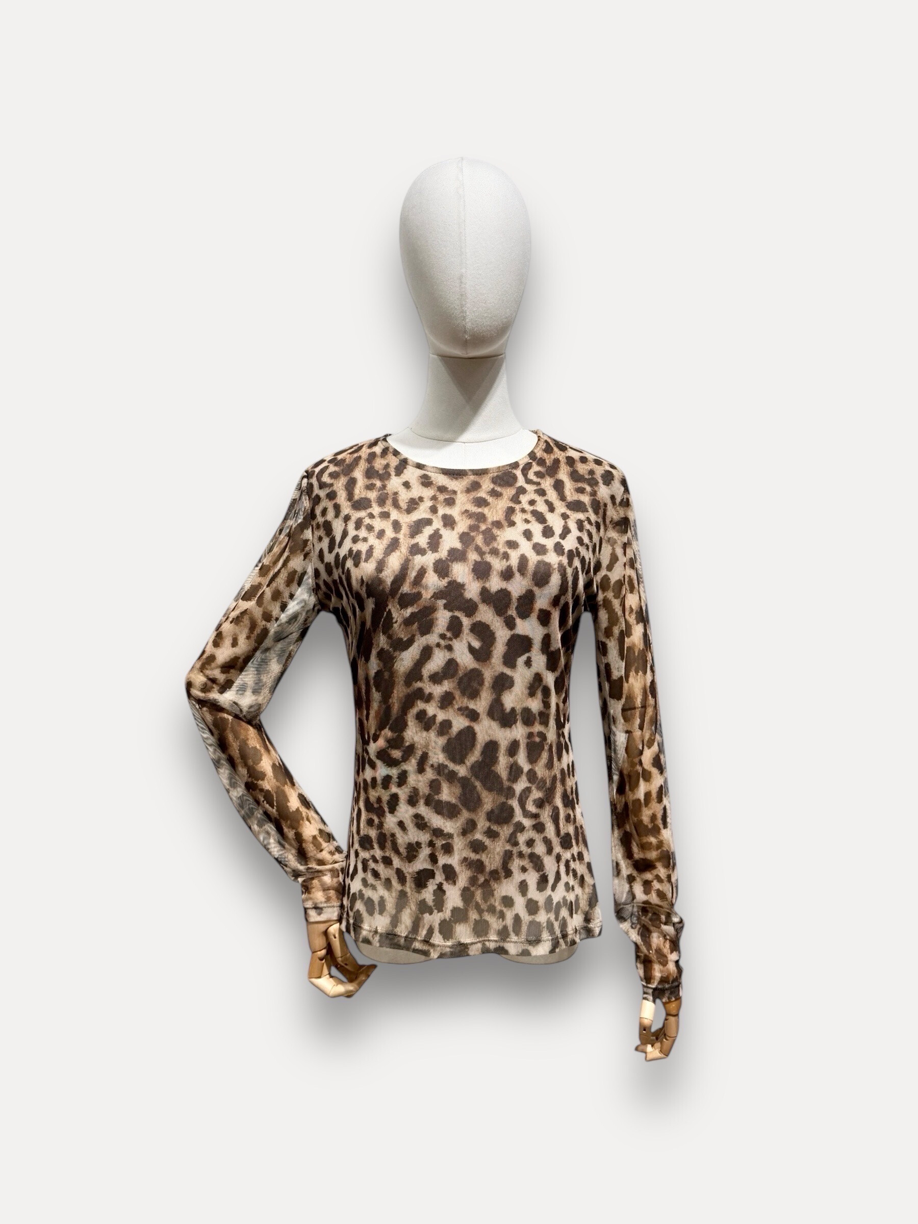 Grossiste L'ESSENTIEL - Top COCO En Mesh À Manches Longues À Motif Léopard