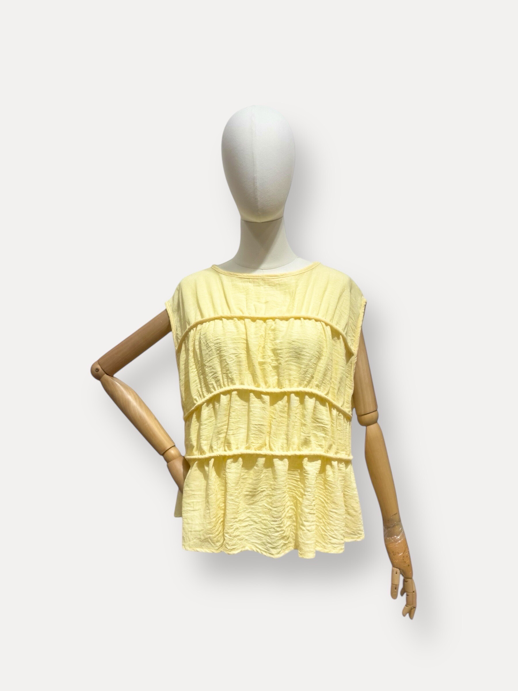 Wholesaler L'ESSENTIEL - Top Coline Gathered Linnum A look