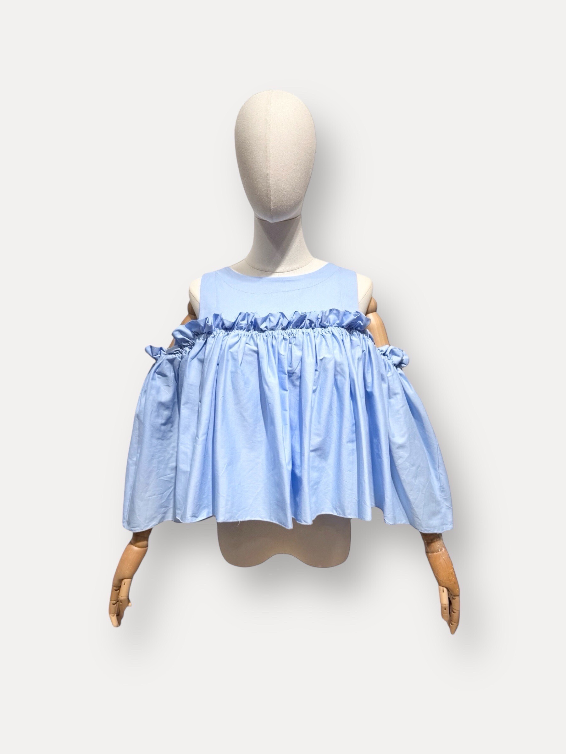 Wholesaler L'ESSENTIEL - MERILYN Flared Ball Top In Poplin With Bare Shoulders