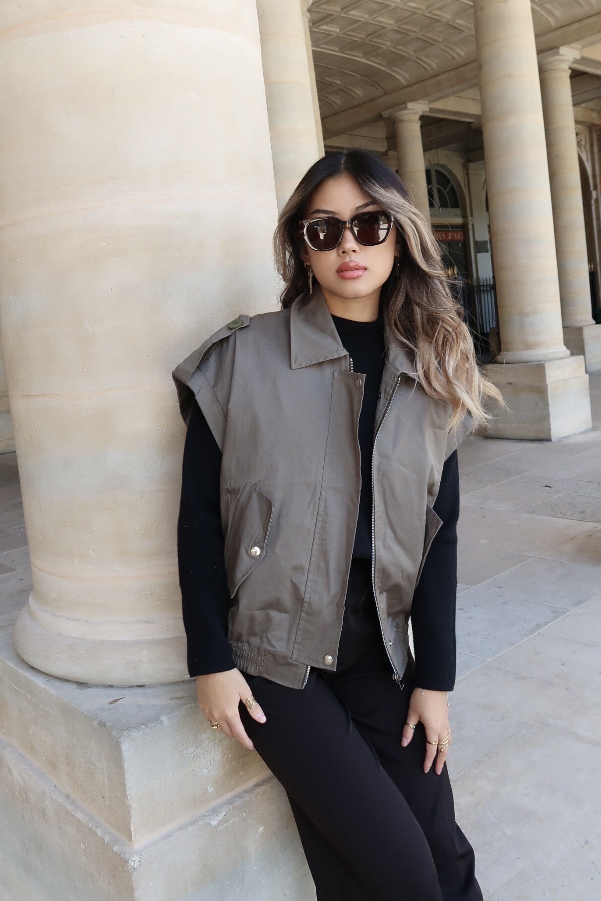Grossiste L'ESSENTIEL - Veste CATHY Uni À Manches Courtes Avec Zip