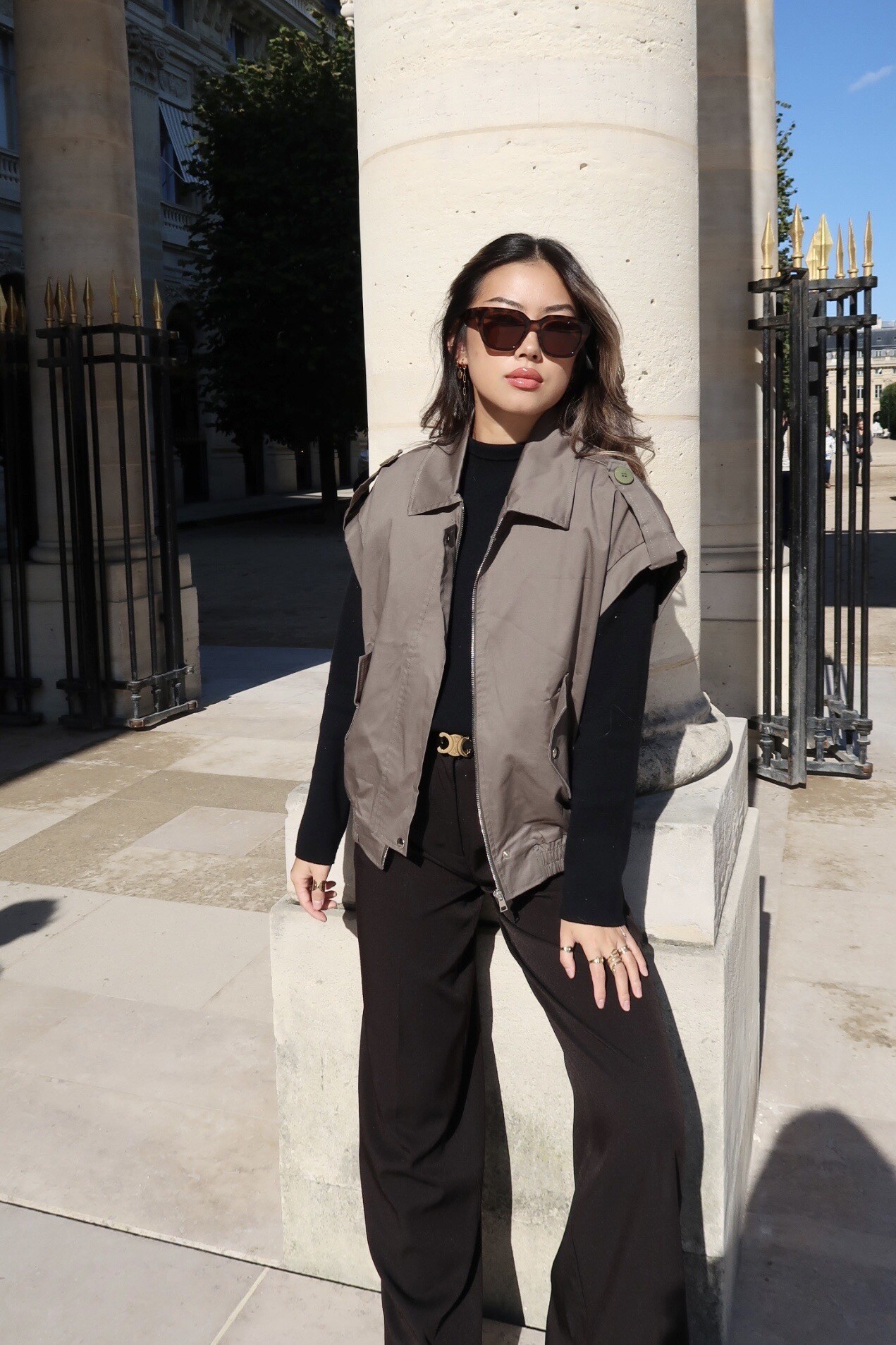 Grossista L'ESSENTIEL - Giacca CATHY Stile Militare Senza Maniche Unita