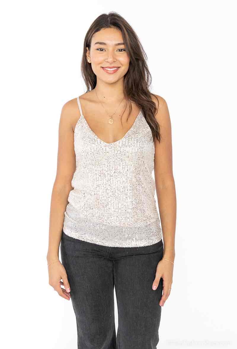 Wholesaler L.Steven - Sequin tank top