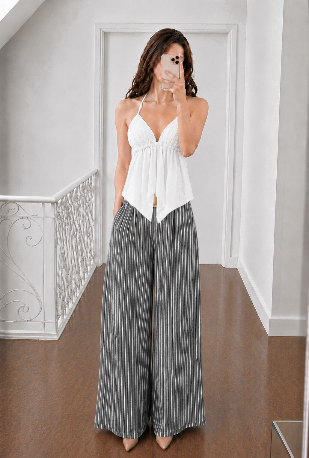 Mayorista L.Steven - Pantalón holgado con bolsillo y cinturón.