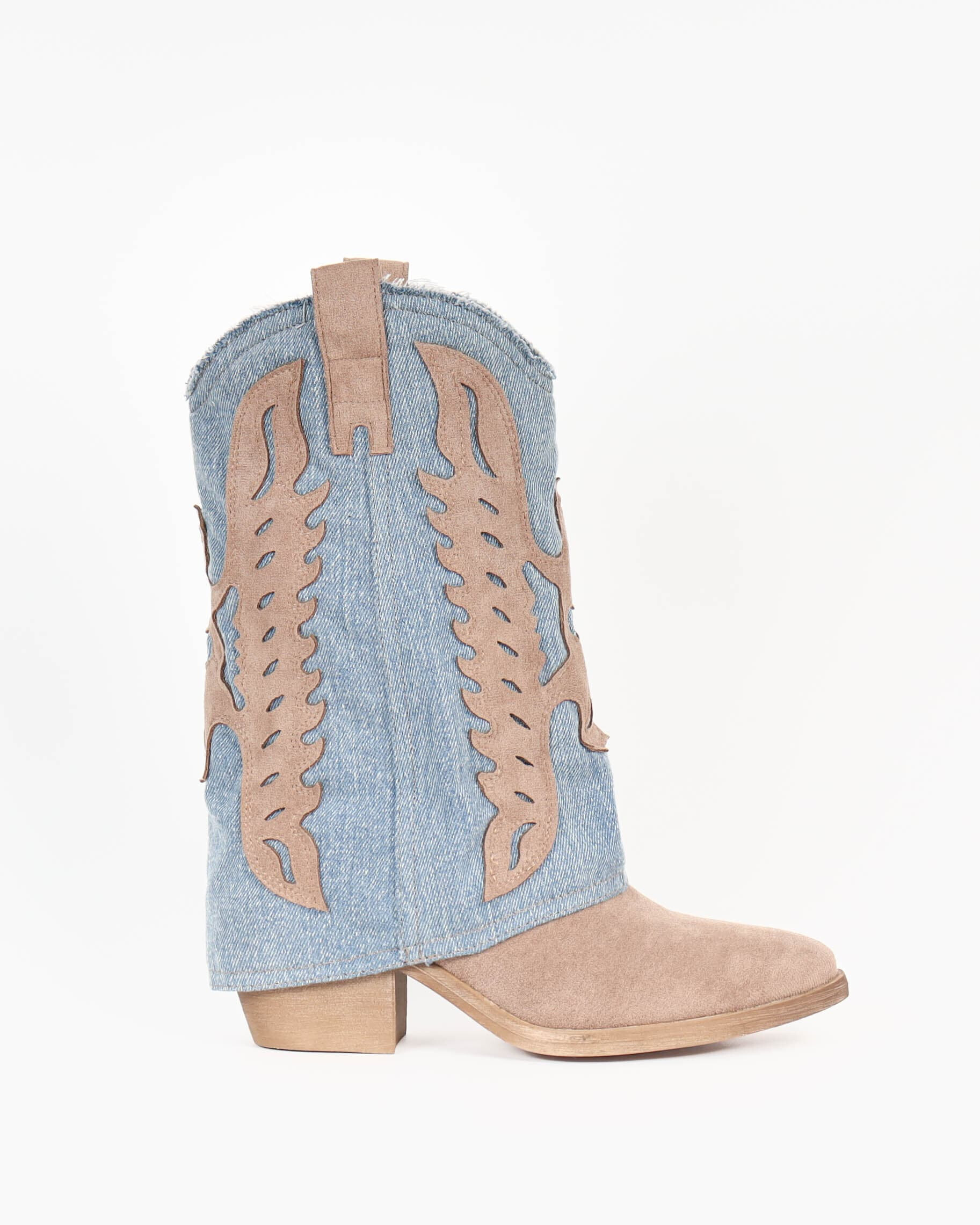 Mayorista La Bottine souriante - Botas cowboy con solapa vaquera