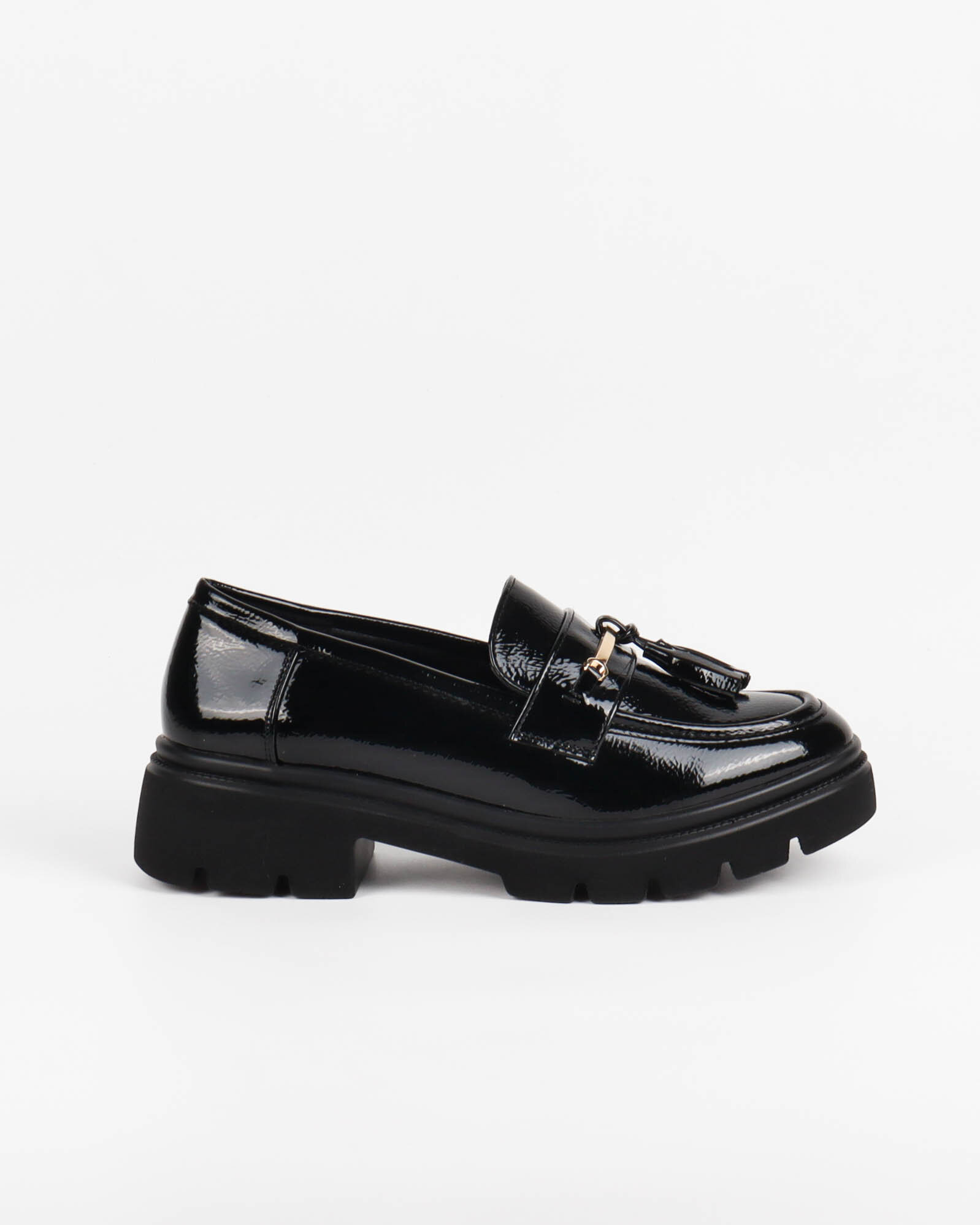 Wholesaler La Bottine souriante - Patent leather loafers with tassels