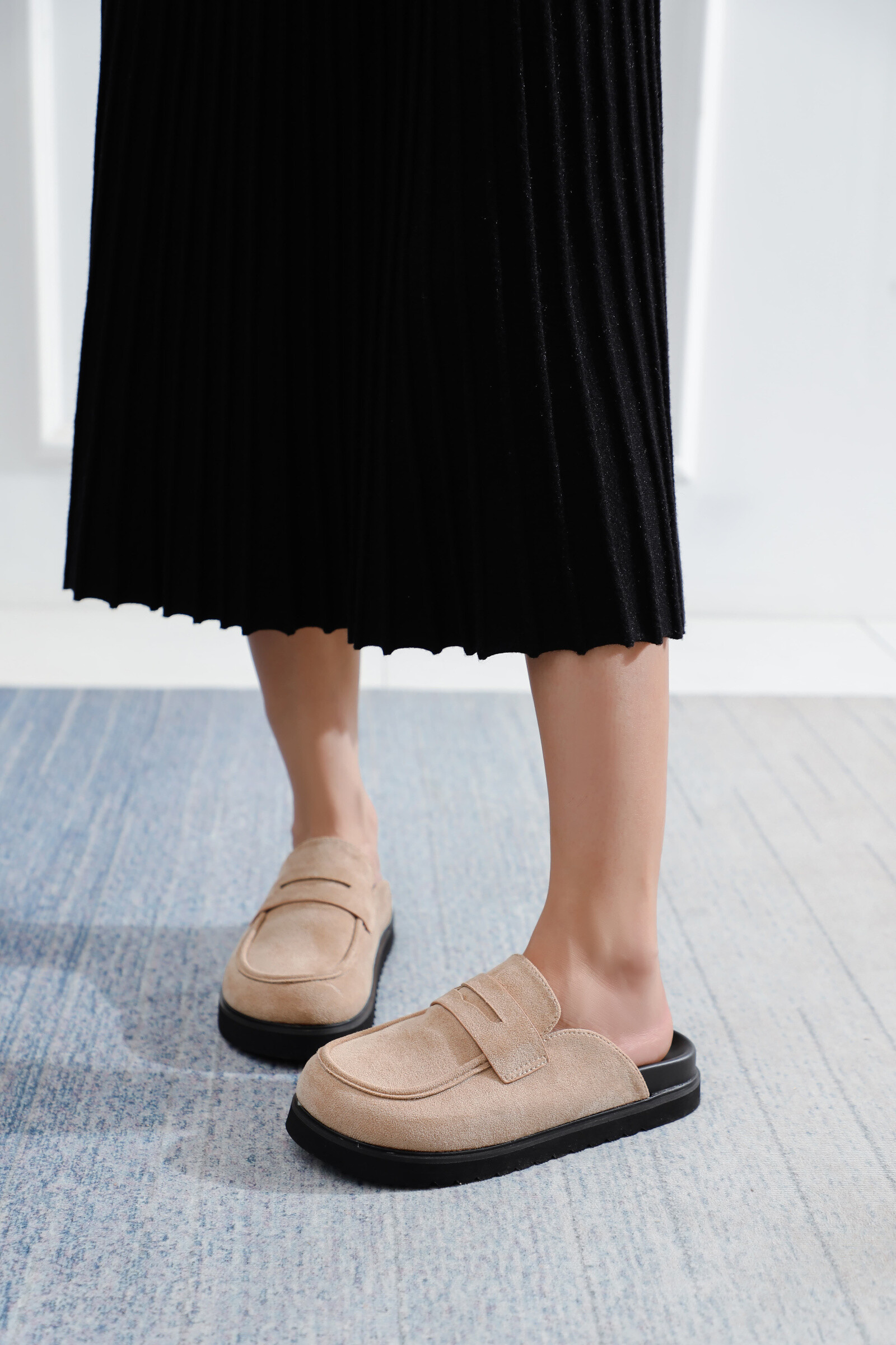 Mayorista La Bottine souriante - Mules modernas de terciopelo con suela gruesa