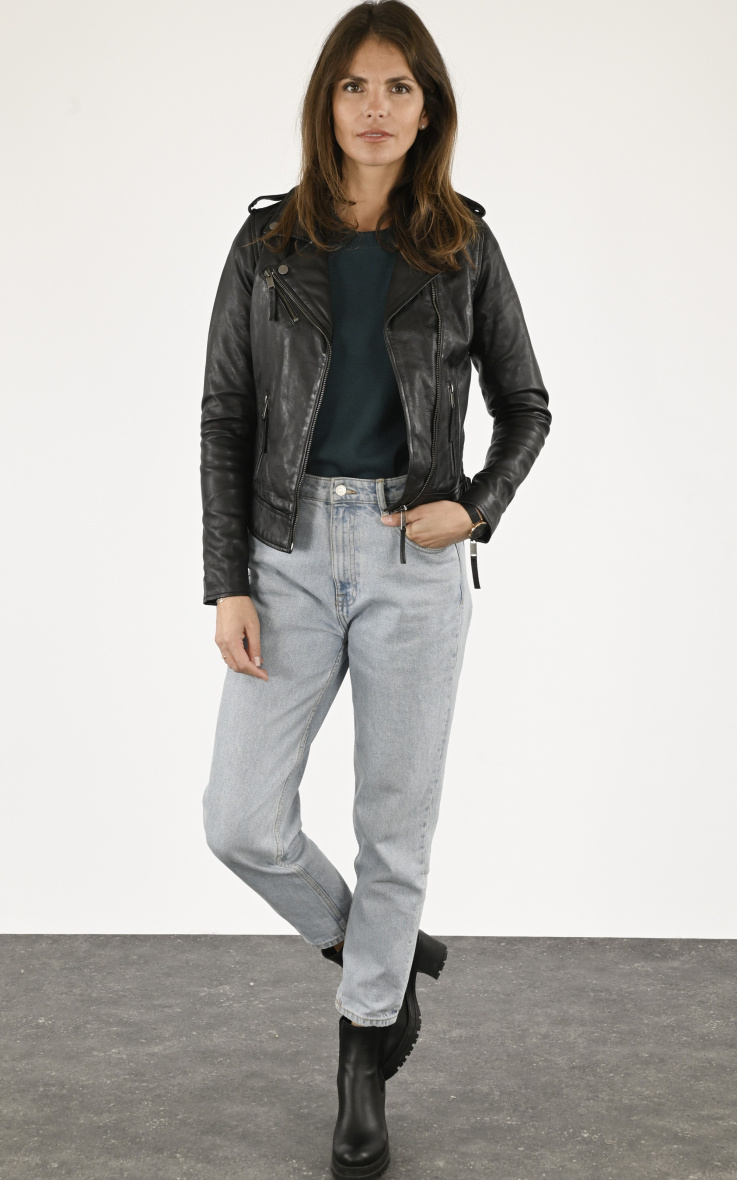 Grossiste LA CANADIENNE - Blouson agneau noir