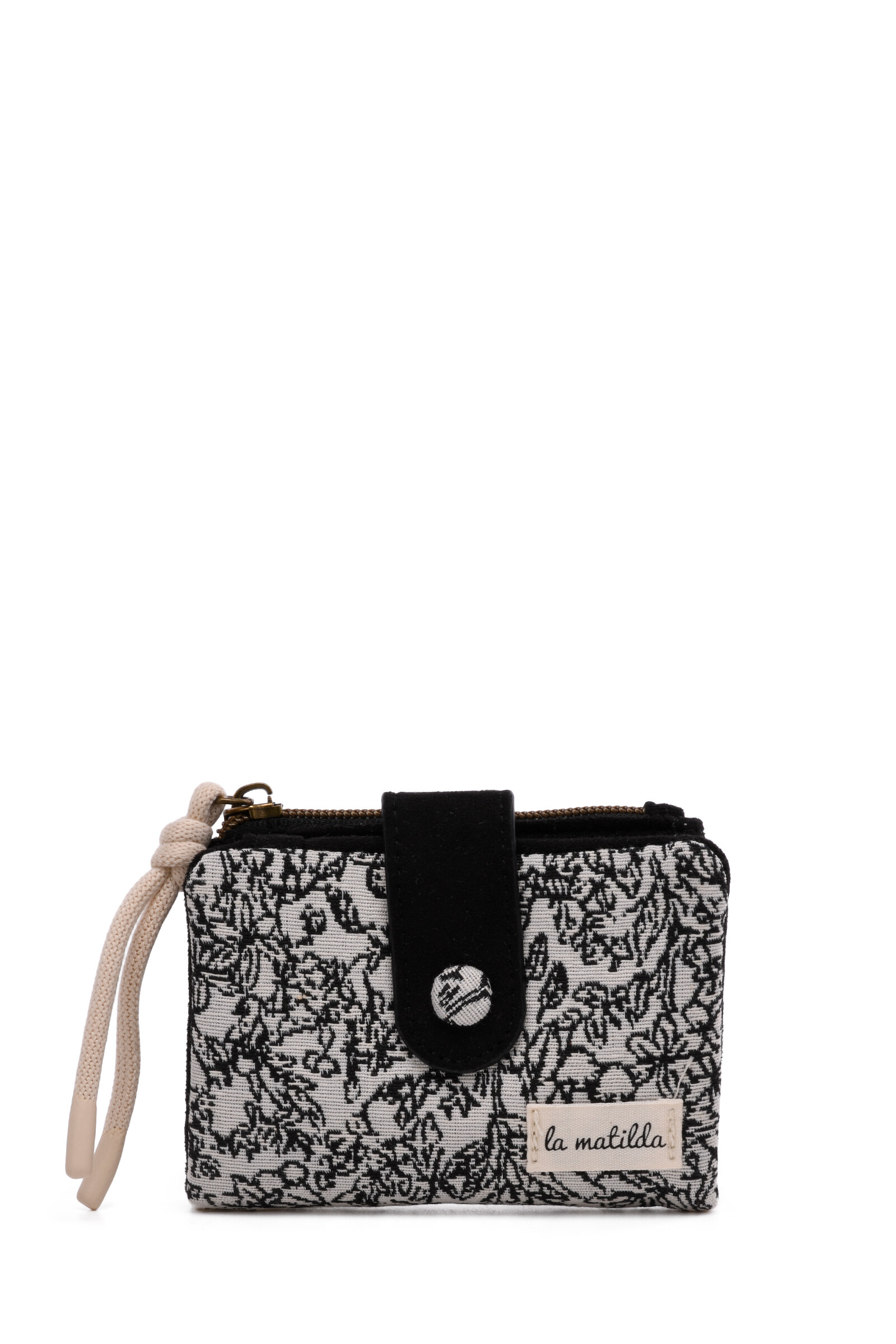 Wholesaler LA MATILDA - La Matilda - Wallet PATTERN BLACK M122-70