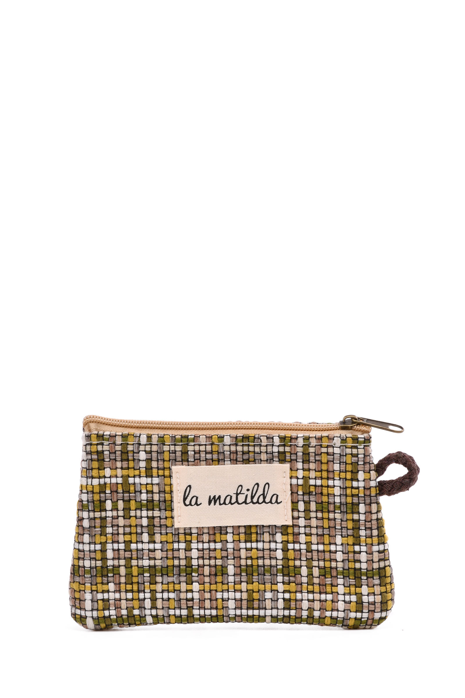 Großhändler LA MATILDA - La Matilda - Geldbörse aus Baumwolle TARTAN YELLOW M108-68