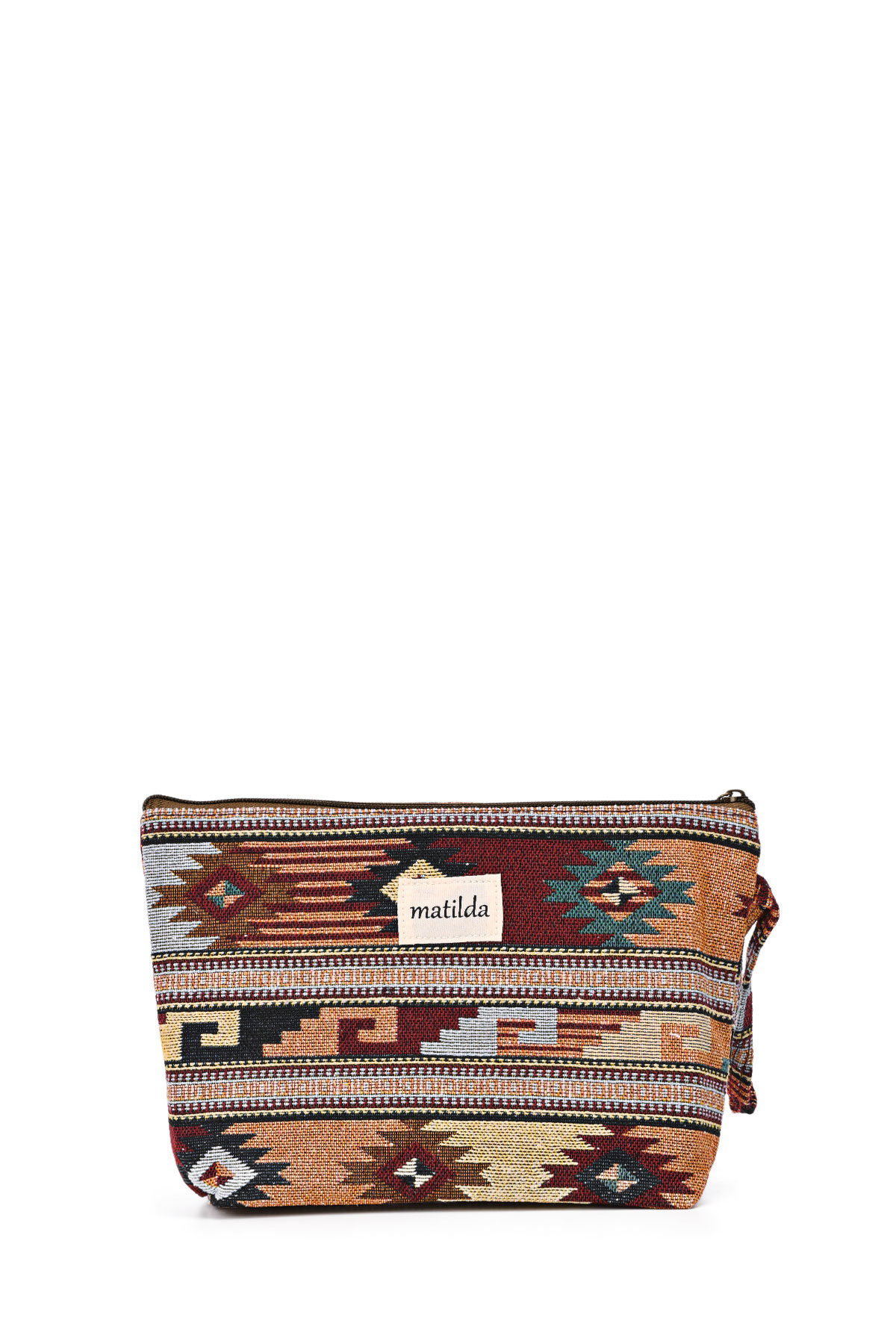 Wholesaler LA MATILDA - La Matilda - Large textile pouch makeup bag INDIO M115-34