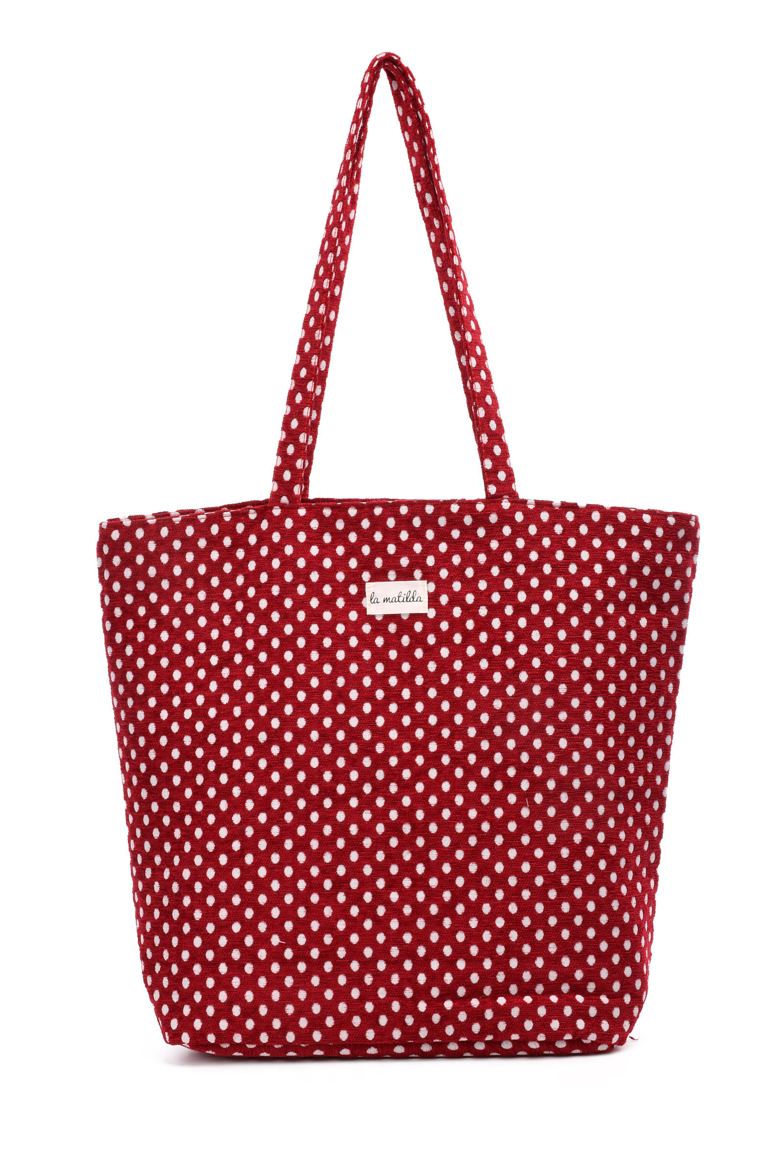 Großhändler LA MATILDA - La Matilda - Große Tote Bag ROJO TOPOS M105-92