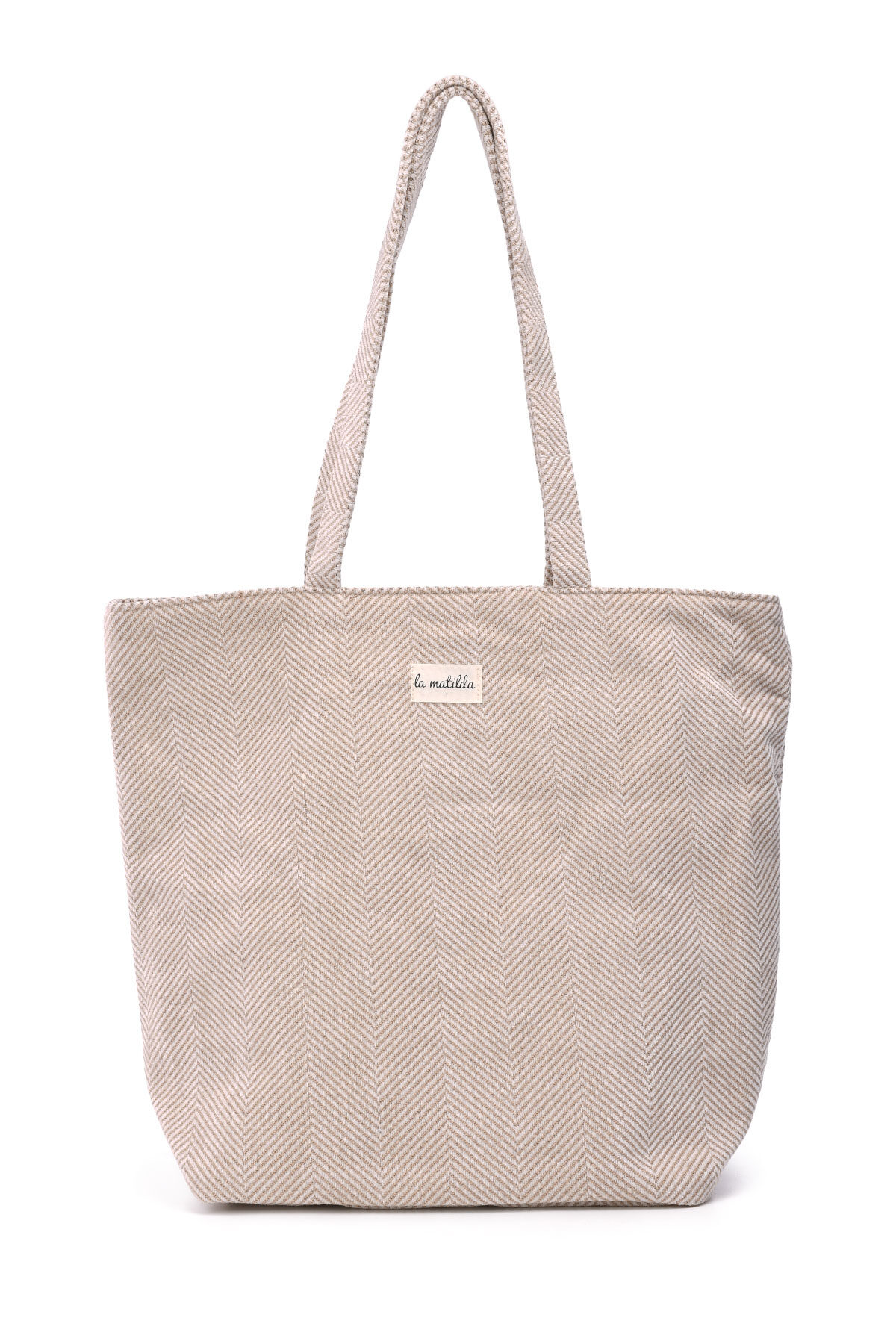 Großhändler LA MATILDA - La Matilda - Große Tote Bag ESPIGA BEIGE M105-106