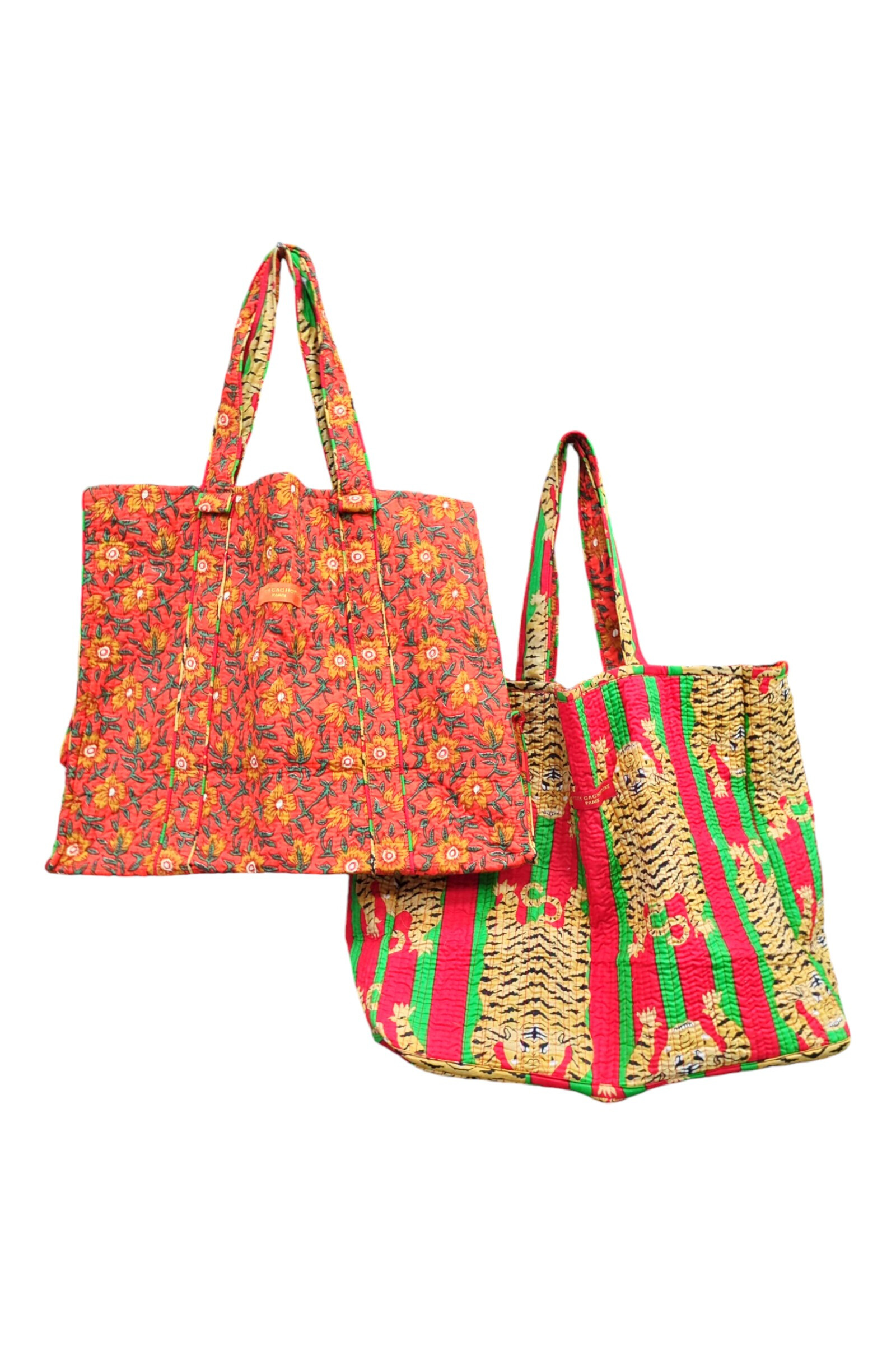 Grossista La p'tite cachottière - Borsa tote India reversibile Block Print con stampa Jaipur
