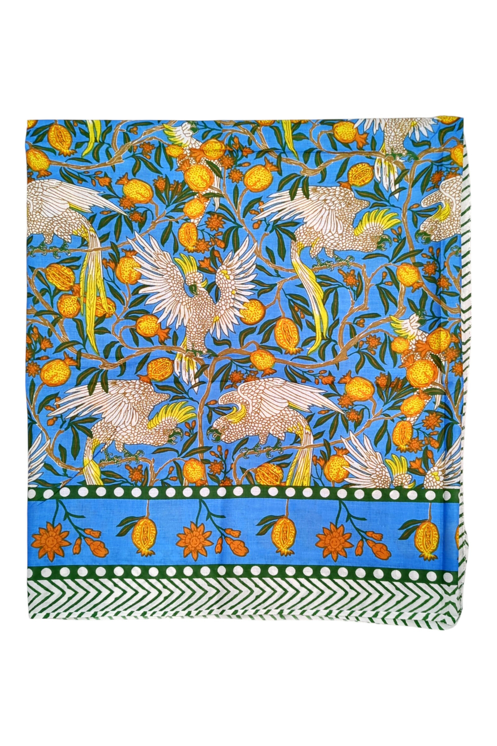 Grossista La p'tite cachottière - Sciarpa 60 x 60 cm Block Print Stampa India Jaipur
