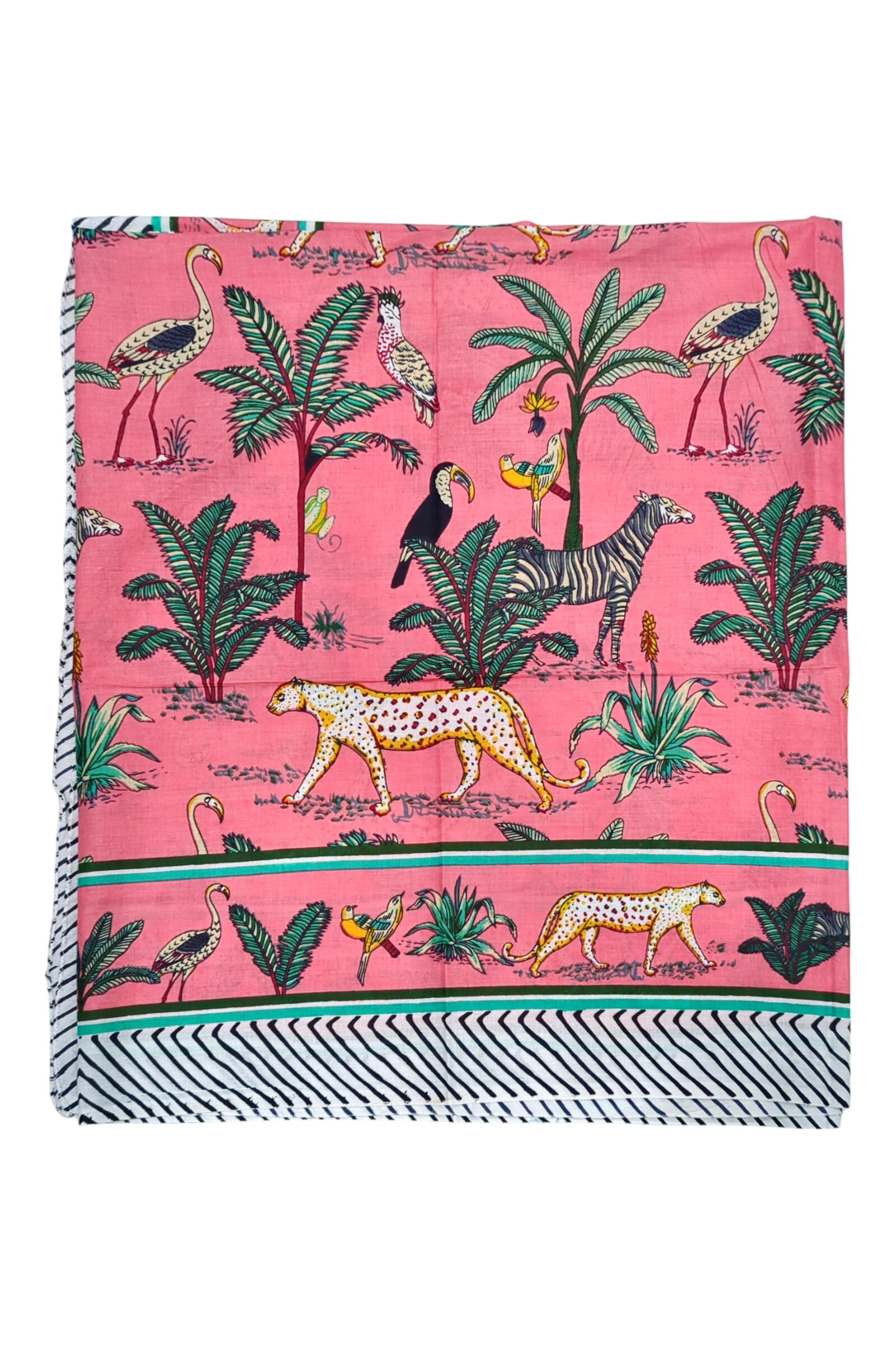Grossista La p'tite cachottière - Sciarpa 60 x 60 cm Block Print Stampa India Jaipur