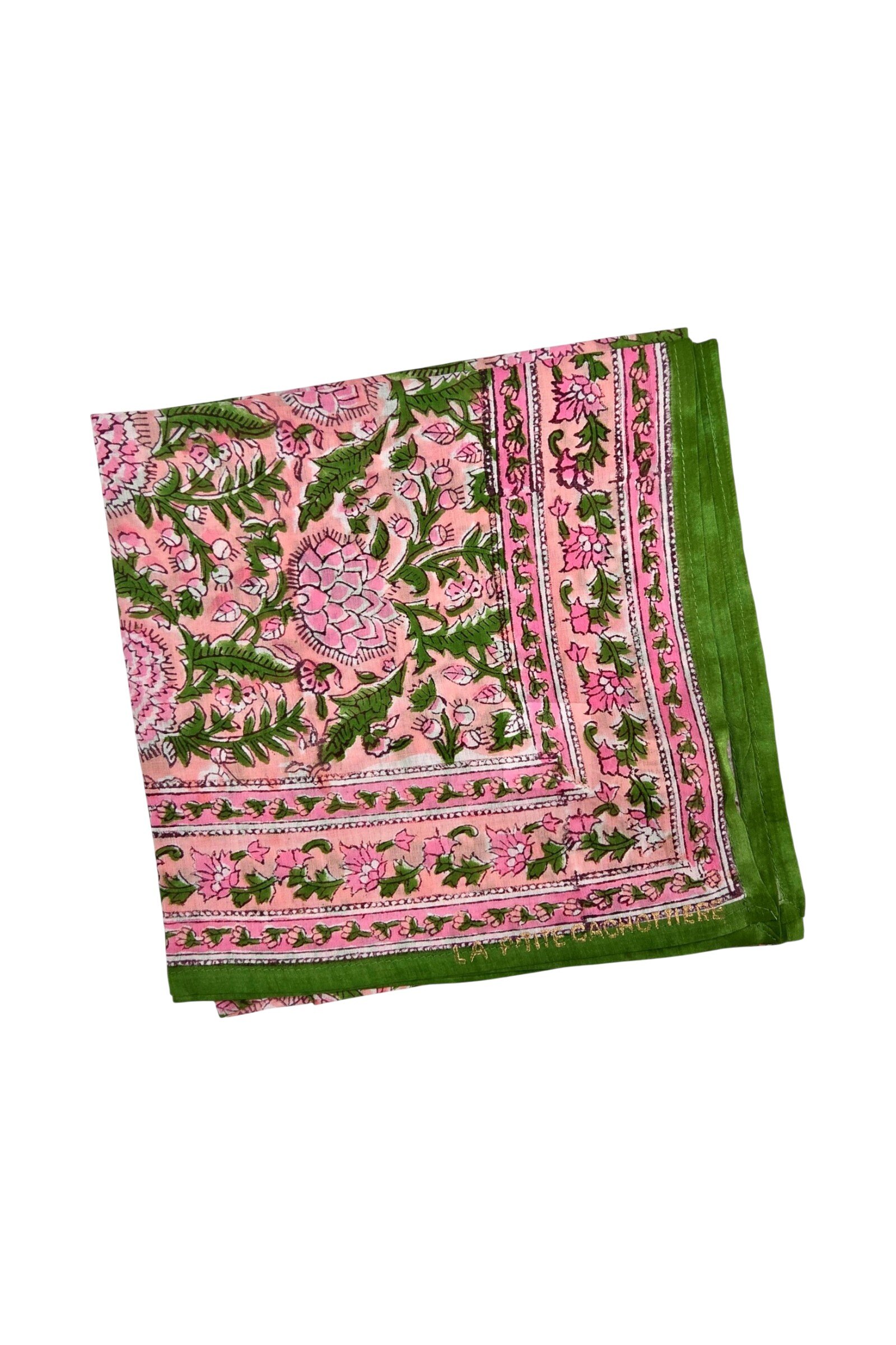 Mayorista La p'tite cachottière - Pañuelo 100 x 100 cm Block Print India estampado Jaipur