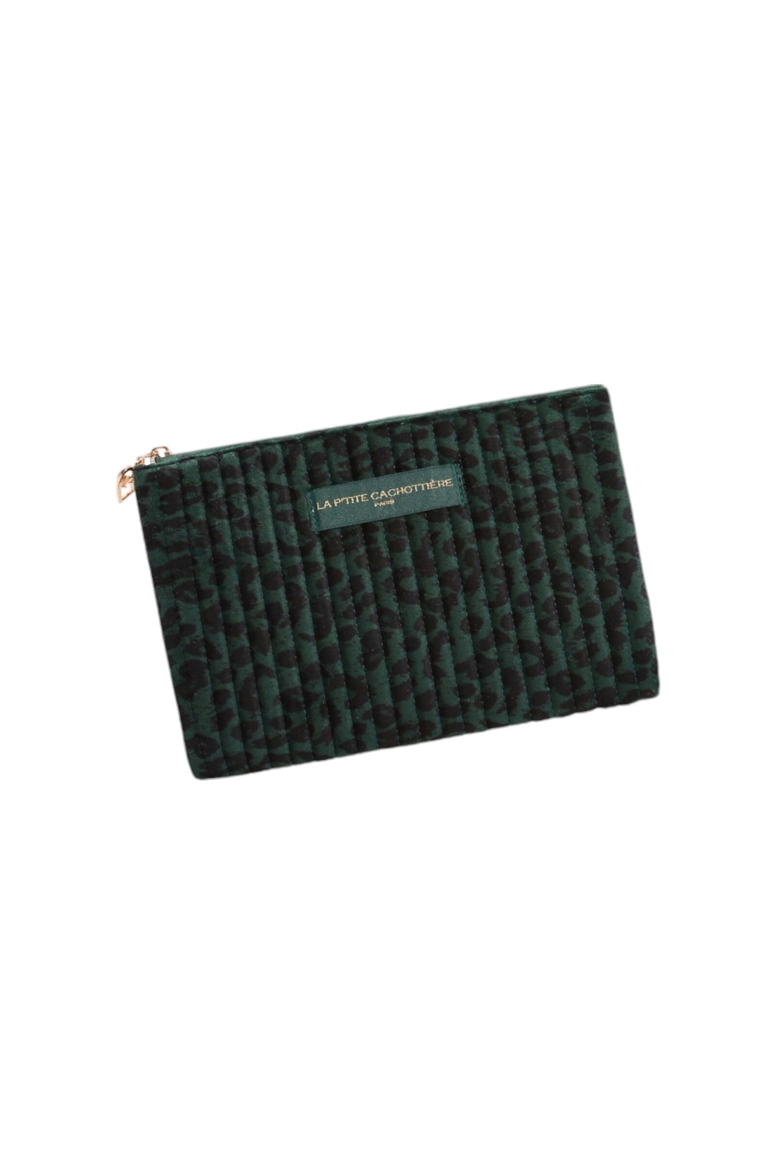 Wholesaler La p'tite cachottière - Leopard print quilted clutch