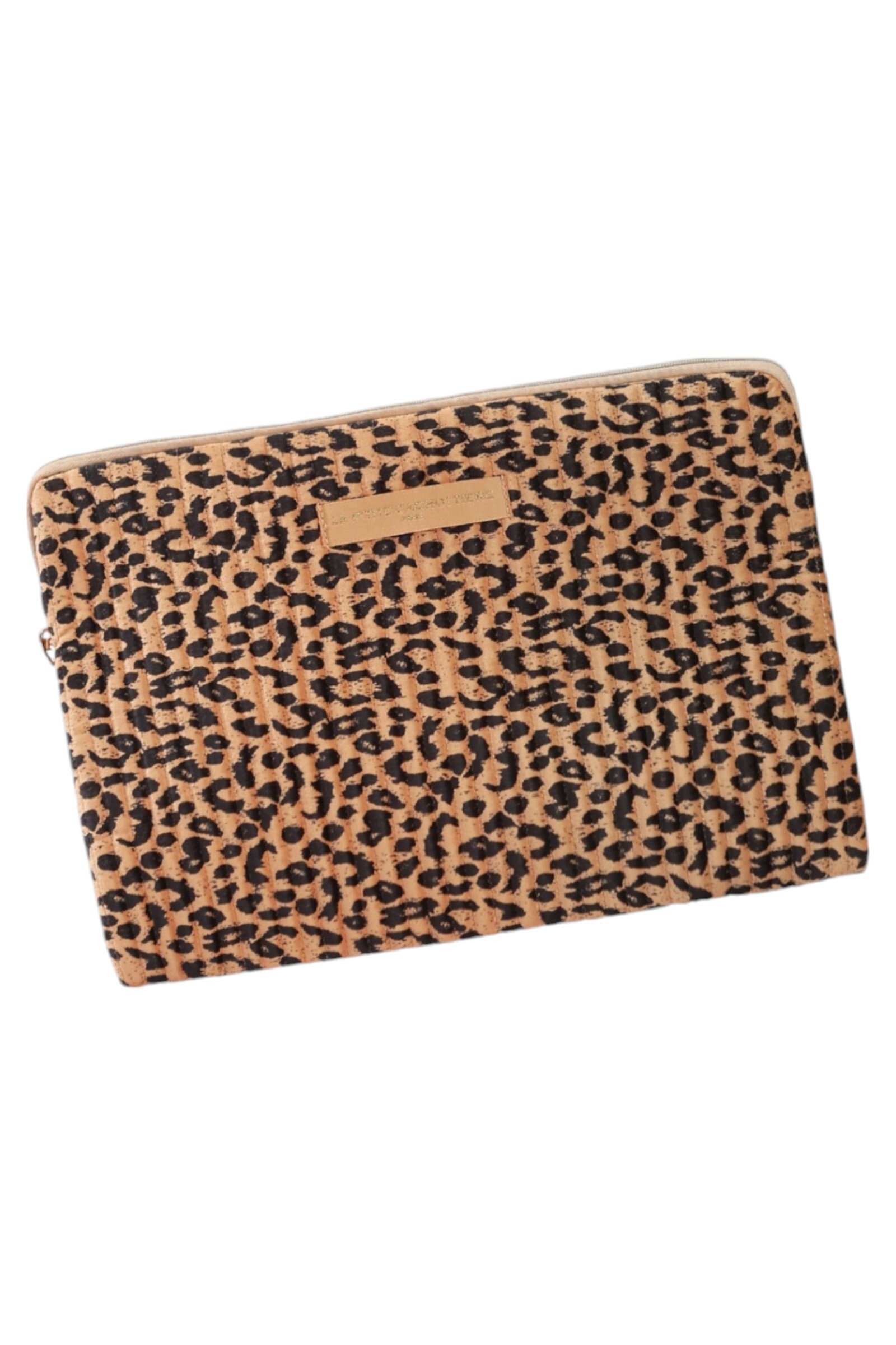 Wholesaler La p'tite cachottière - Ipad macbook 13" leopard print pouch