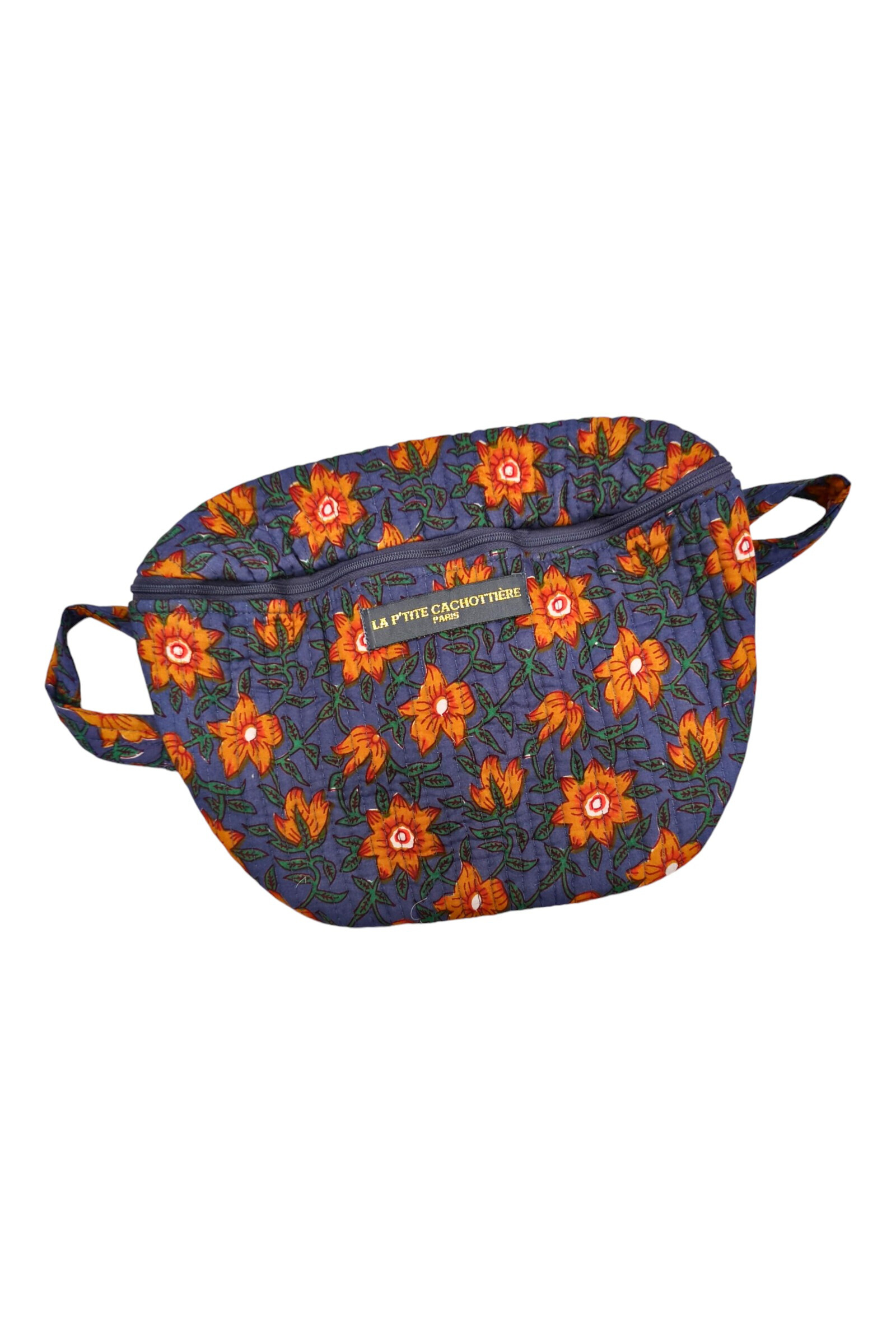 Grossiste La p'tite cachottière - Sac banane Block Print India imprimé Jaipur matelassé