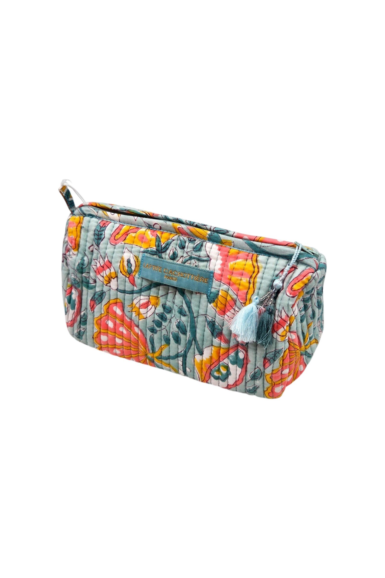 Mayorista La p'tite cachottière - Neceser acolchado con estampado Jaipur Block India S