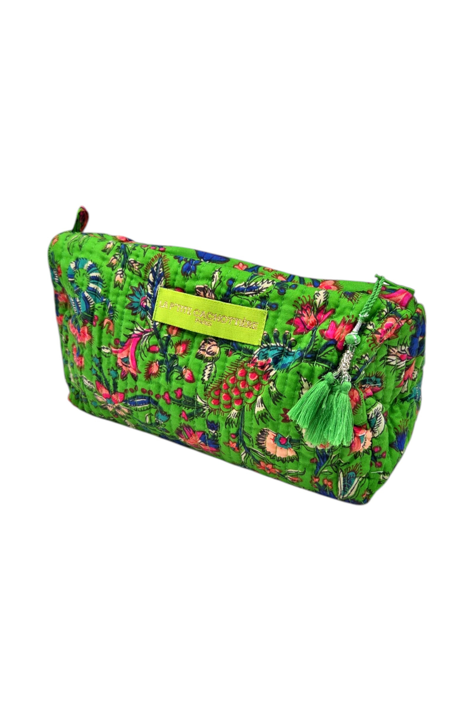 Grossiste La p'tite cachottière - Trousse Block Print India M imprimé Jaipur matelassé