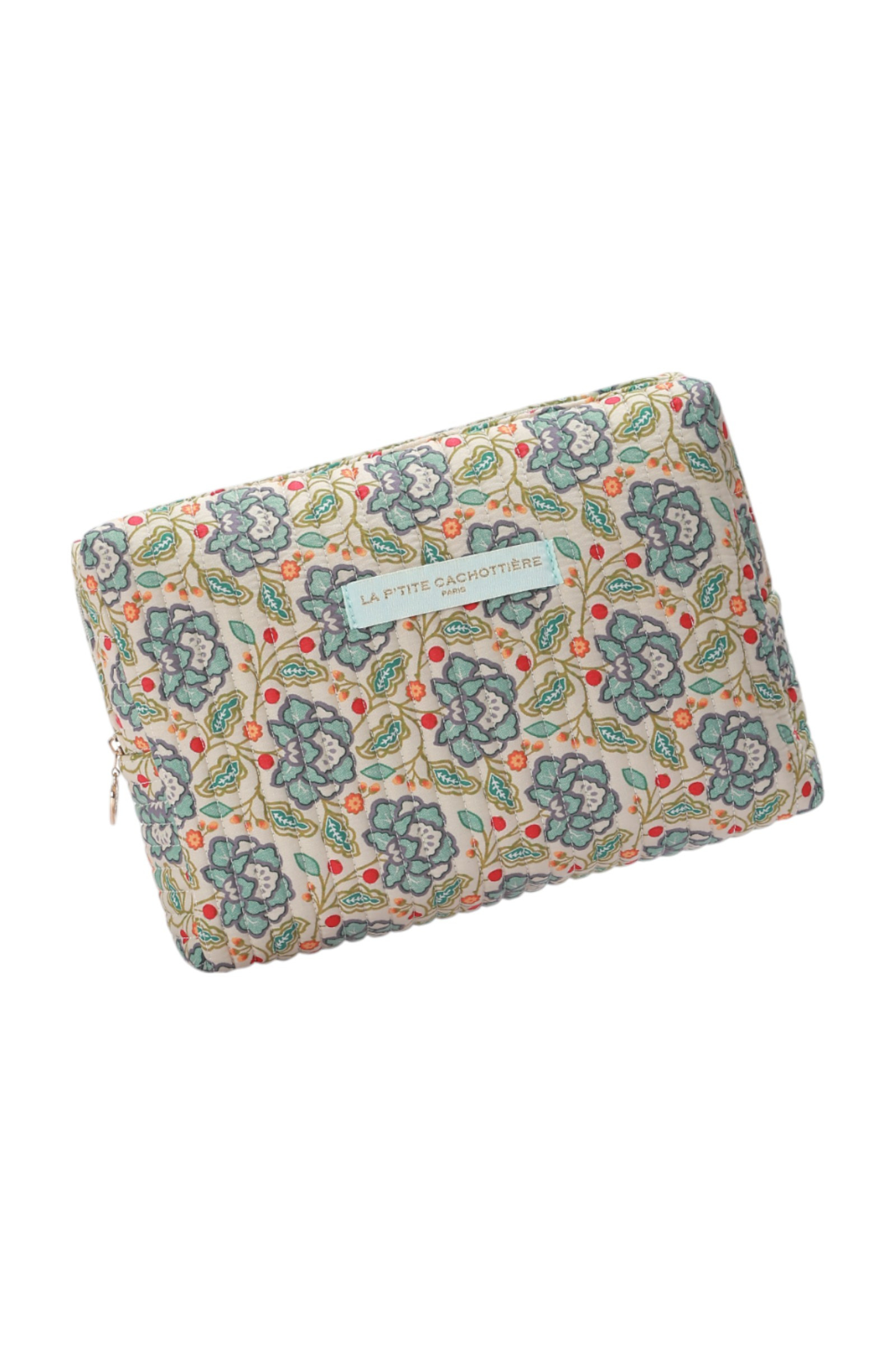 Pochette Liberty 'La P'tite Cachottière' - Porte-monnaie Fleuri Multicolore En Coton, Neuf Avec étiquettes