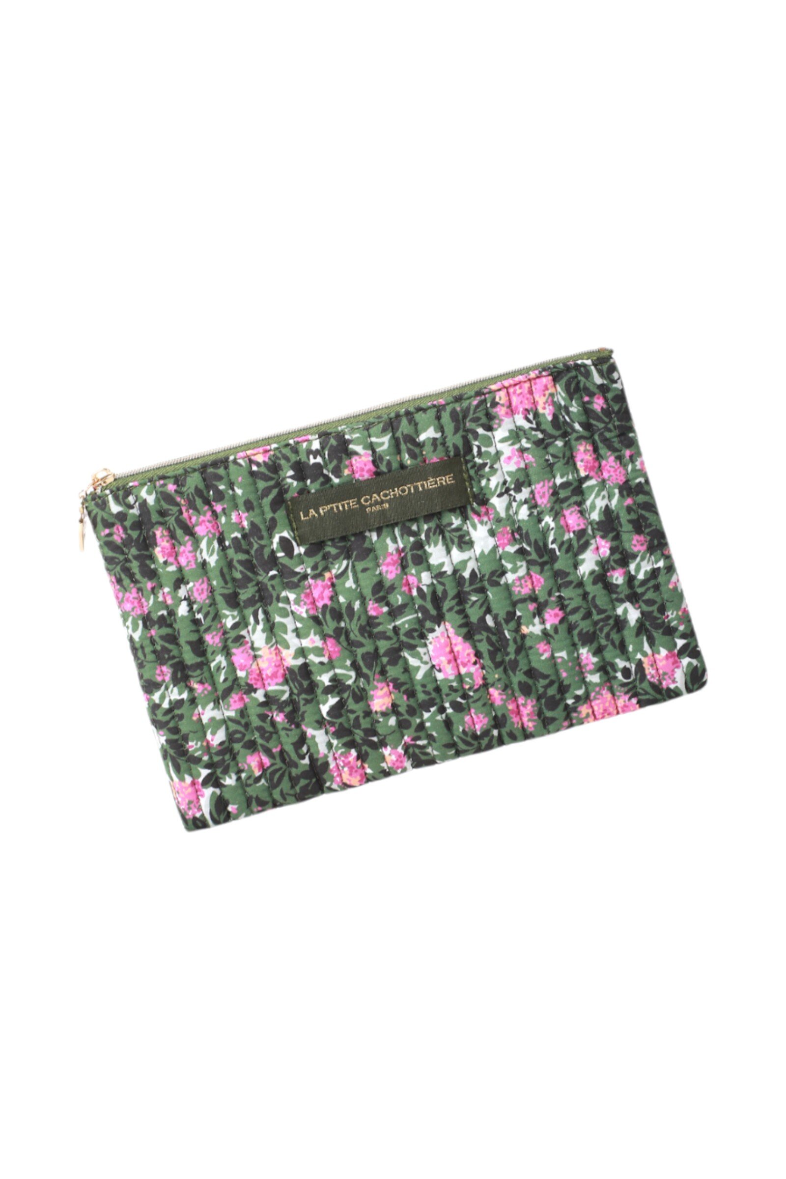 Großhändler La p'tite cachottière - Gestepptes Täschchen mit Liberty-Print