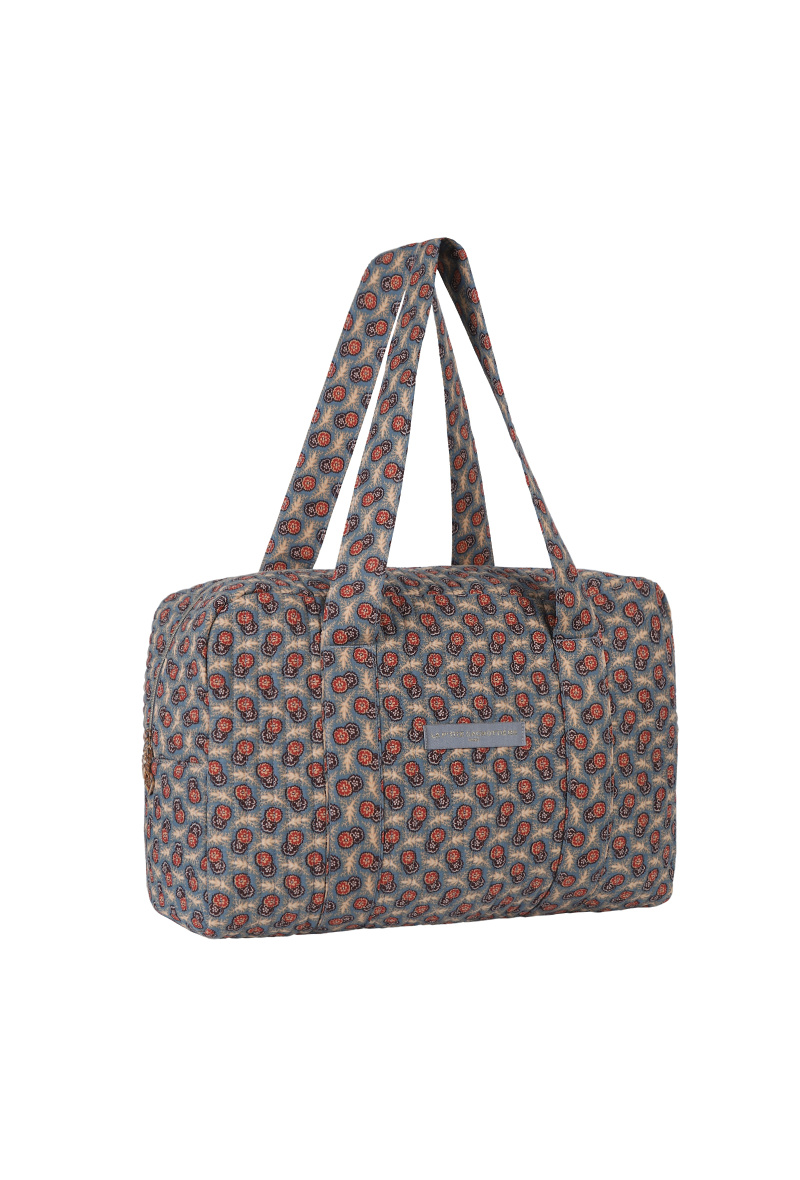 Wholesaler La p'tite cachottière - Printed Liberty quilted weekend bag