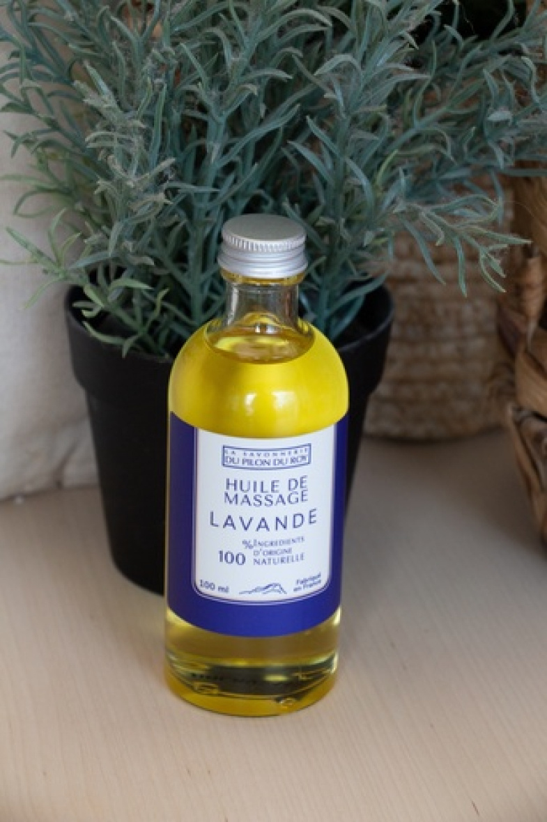 Mayorista LA SAVONNERIE DU PILON DU ROY - Aceite de masaje relajante con lavanda 100 ml