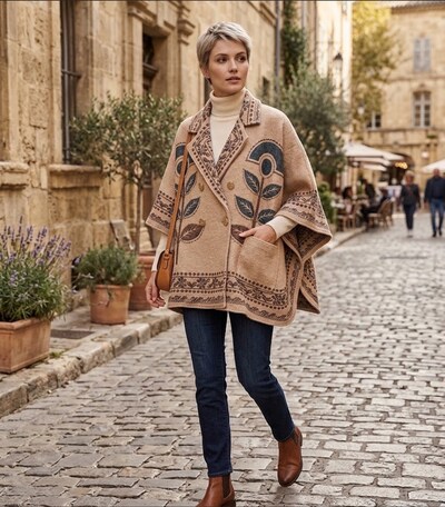 Mayorista La Sweety - PONCHOS estampados Mayorista La Sweety - PONCHOS estampados