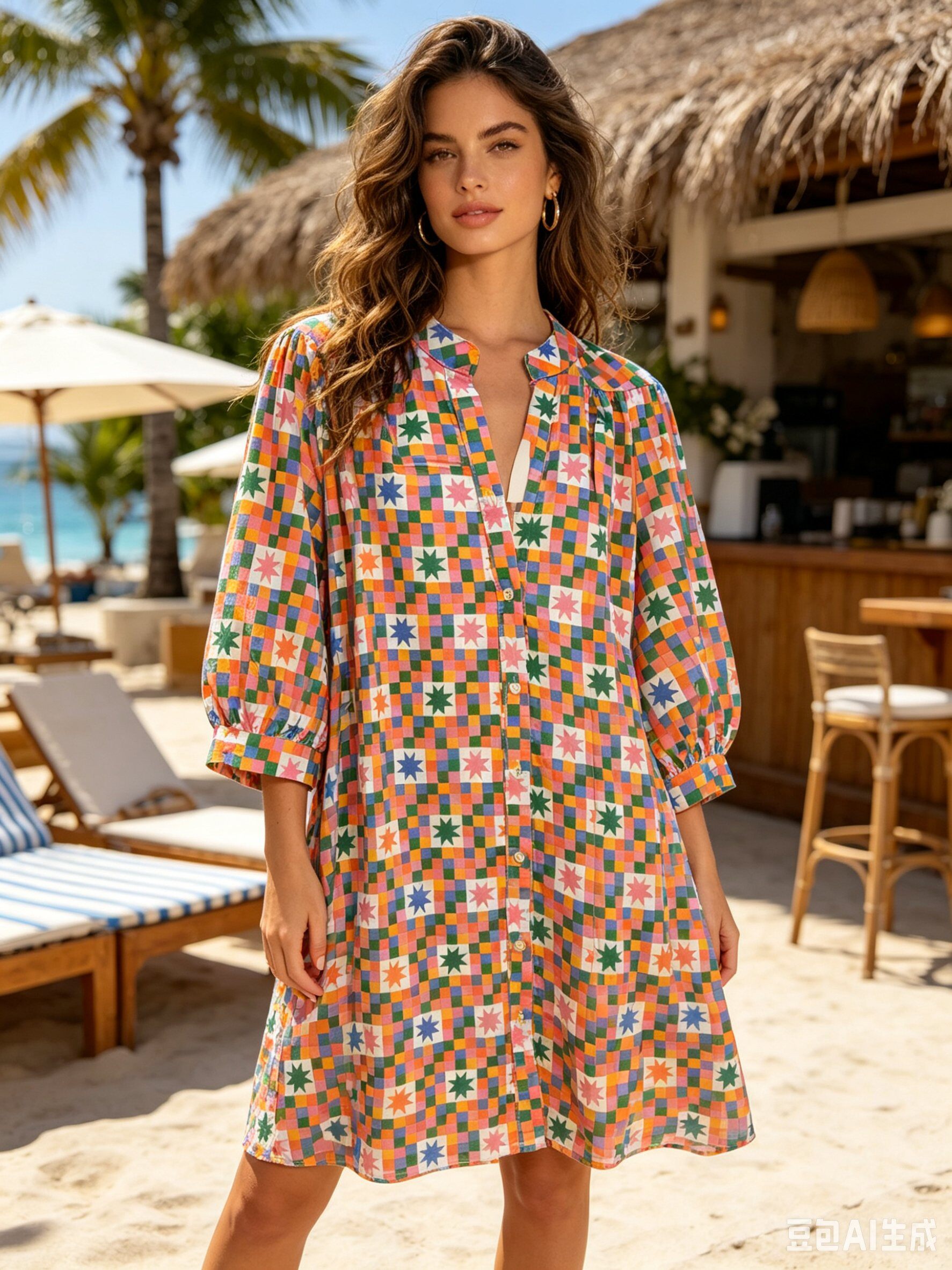 Wholesaler La Sweety - Printed dress