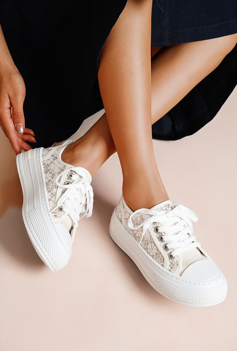 Großhändler Lady Glory - Plattform Spitzen -Sneaker