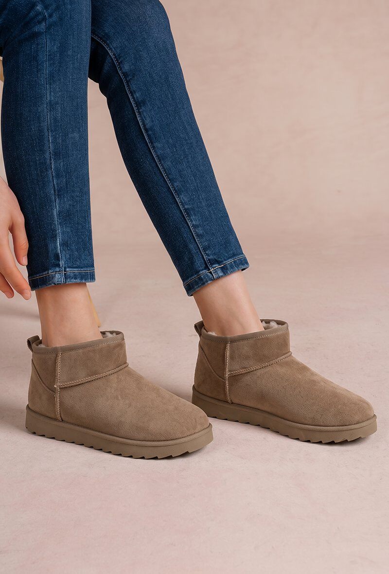 Wholesaler Lady Glory - Mini Faux Suede Lined Ankle Boots (Ref: F6996)