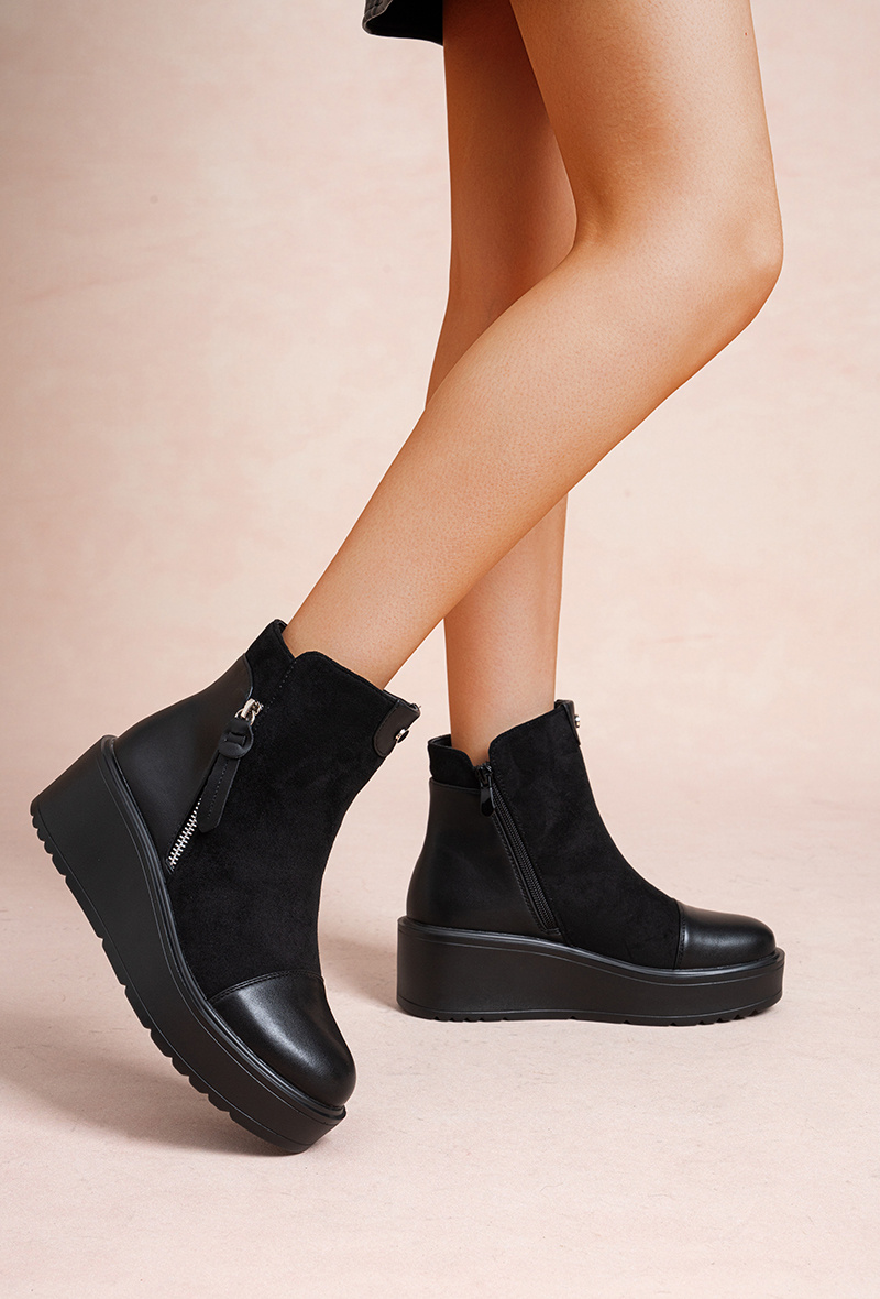 Grossiste Lady Glory - Bottines Femme à Plateforme – Attitude & Élégance