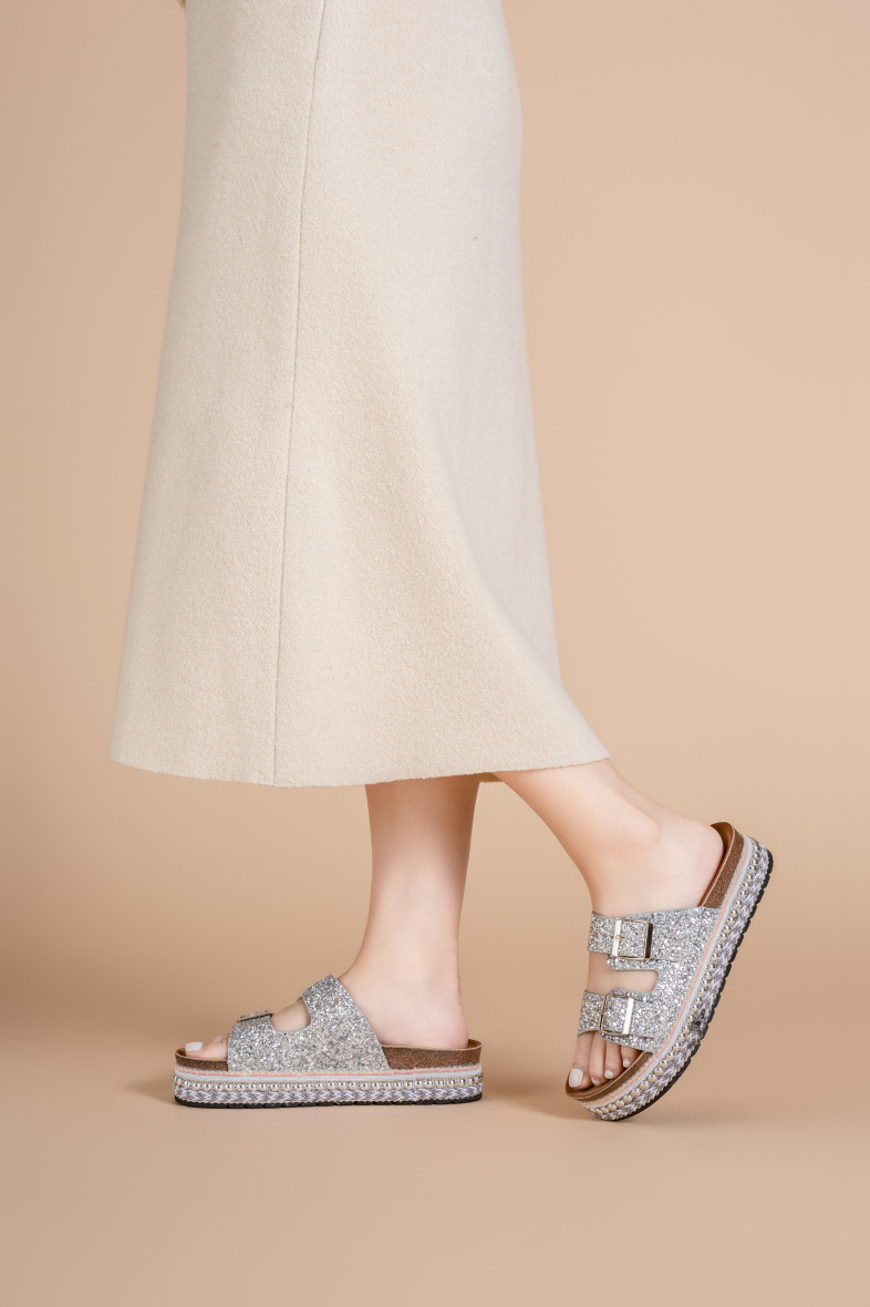 Wholesaler Lady Glory - Rhinestone mules for women