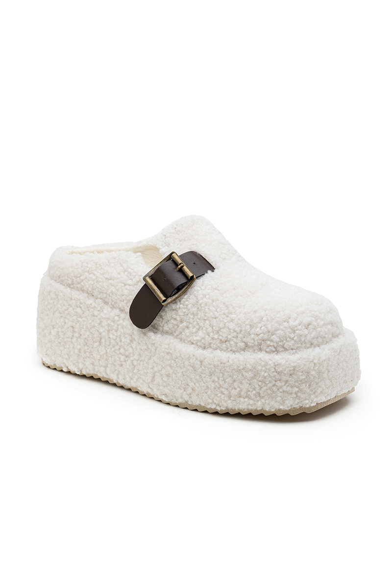 Wholesaler Lady Glory - Furry sheepskin effect mules