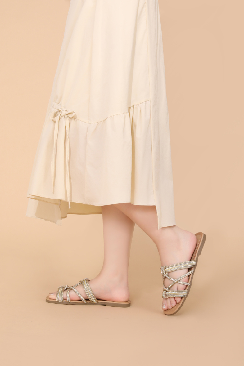 Wholesaler Lady Glory - Slide/sandal shoes with rhinestones