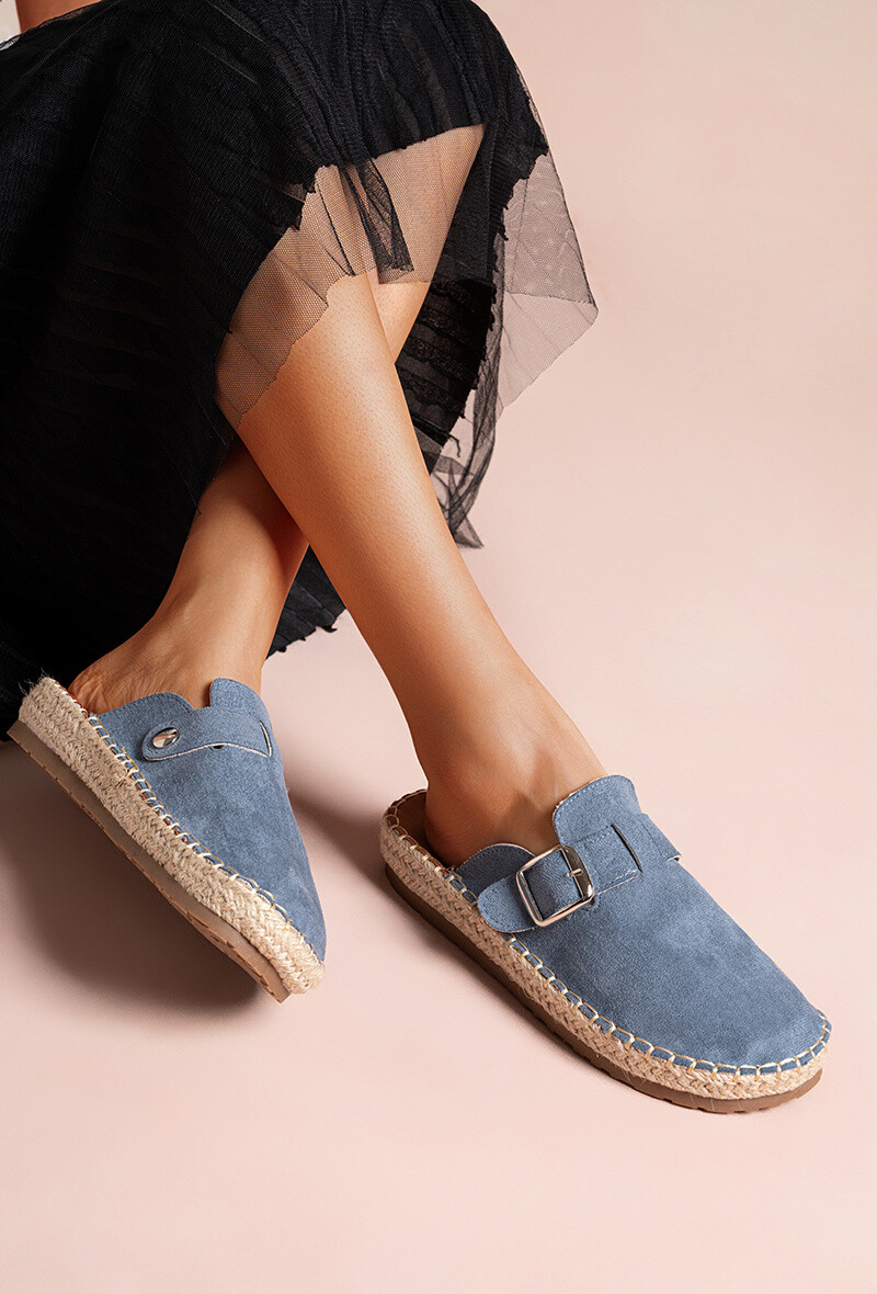 Grossiste Lady Glory - Mules espadrilles avec boucle – Élégance décontractée