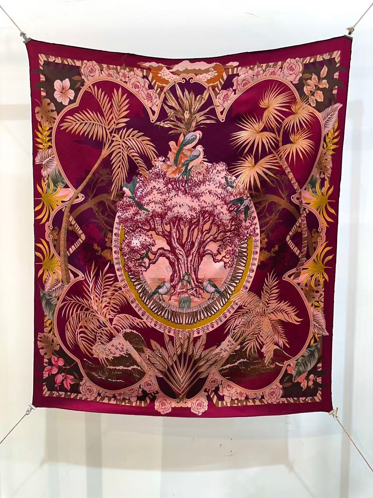Wholesaler LAFÉEROSE - Silk square/Bandana in twill 100% hand -rolled viscose