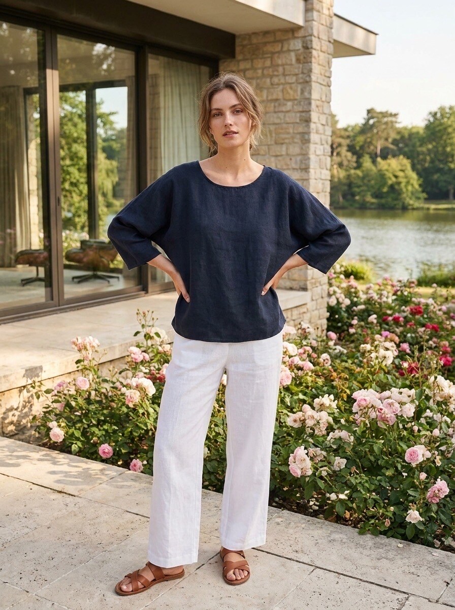 Mayorista LAFÉEROSE - Top de Lino Oversize