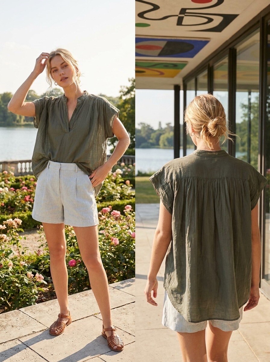 Mayorista LAFÉEROSE - Blusa/túnica fluida sin mangas