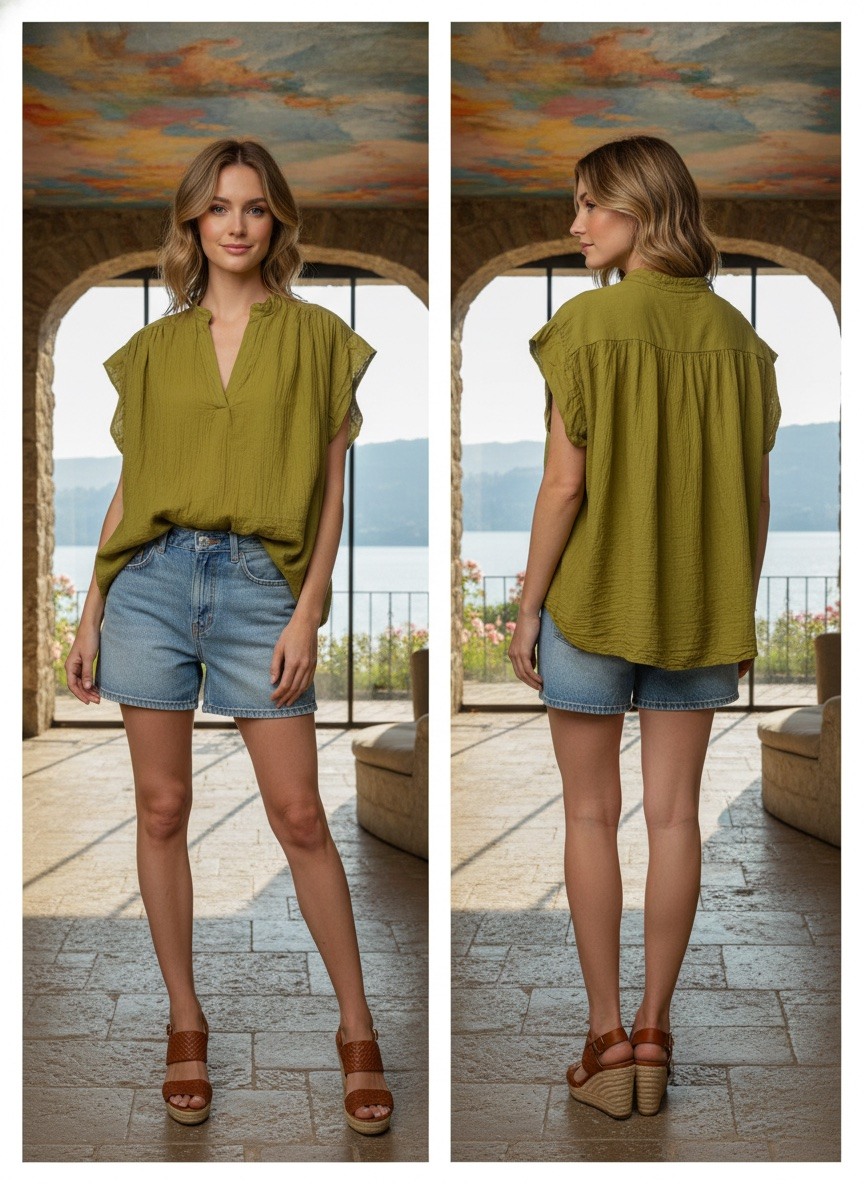 Grossiste LAFÉEROSE - Blouse / Tunique fluide sans manches