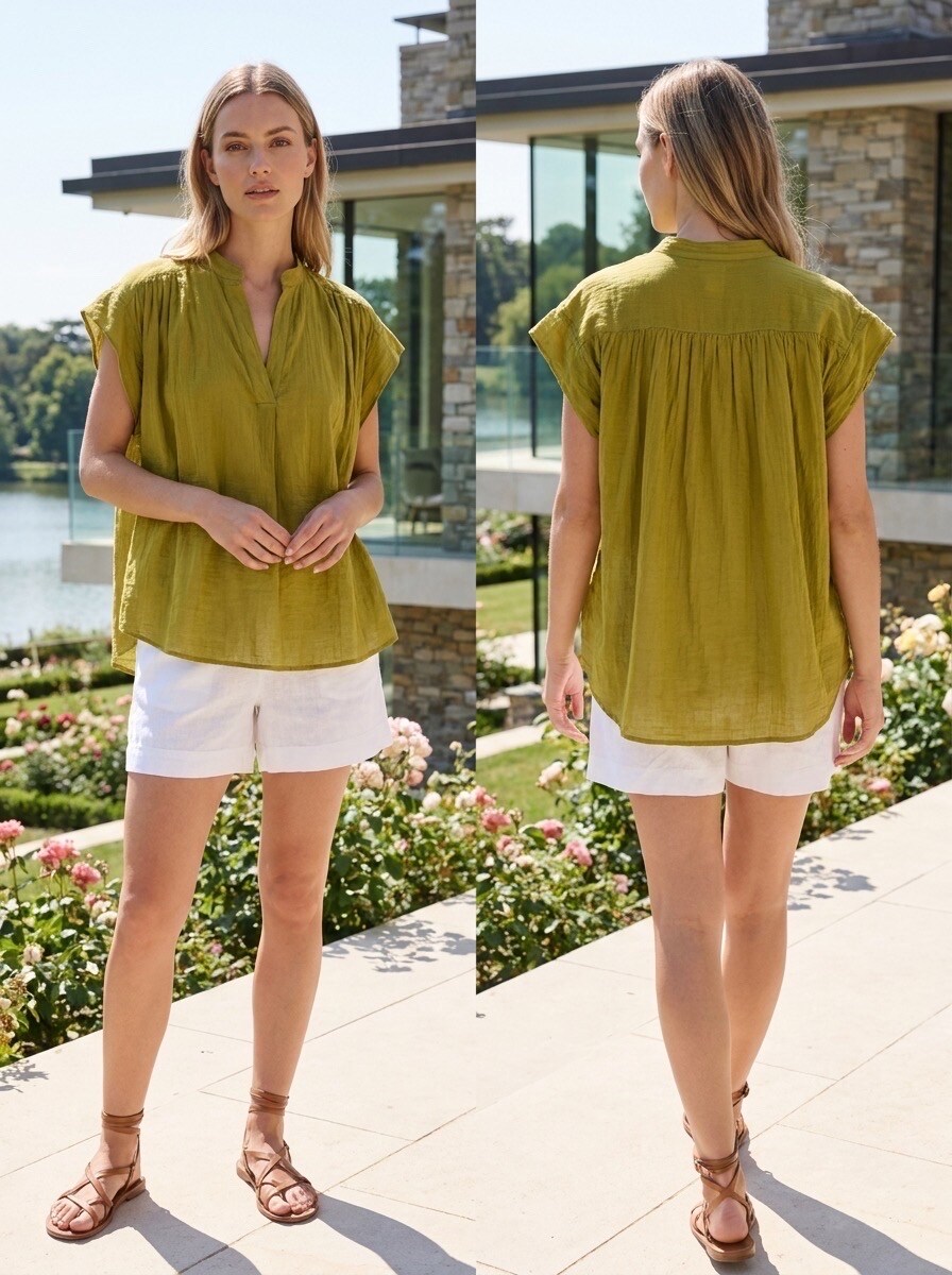 Grossiste LAFÉEROSE - Blouse / Tunique fluide sans manches