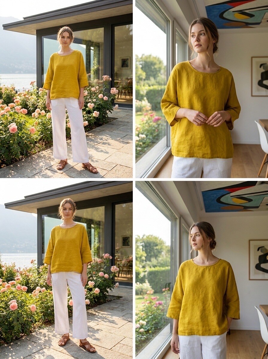Wholesaler LAFÉEROSE - Oversized Linen Top