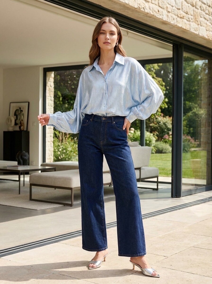 Grossiste LAFÉEROSE - Chemise oversize à manches batwing