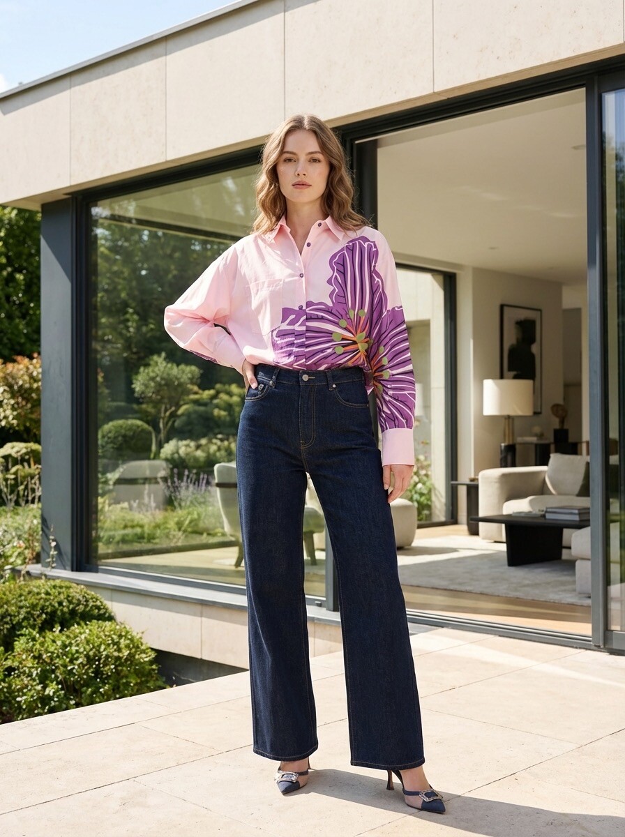Grossiste LAFÉEROSE - Chemise Fleur Géante