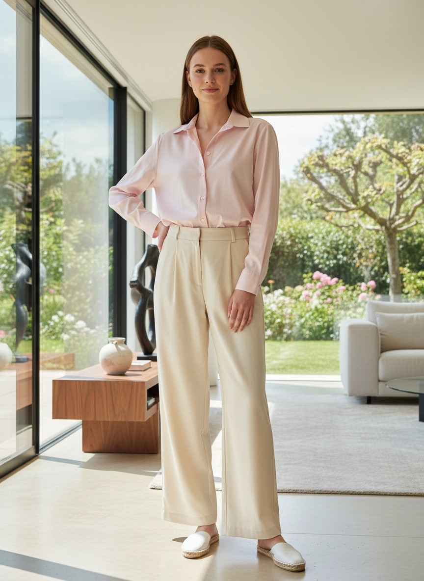 Grossiste LAFÉEROSE - Chemise oversize en coton tout doux avec col à revers manches longues