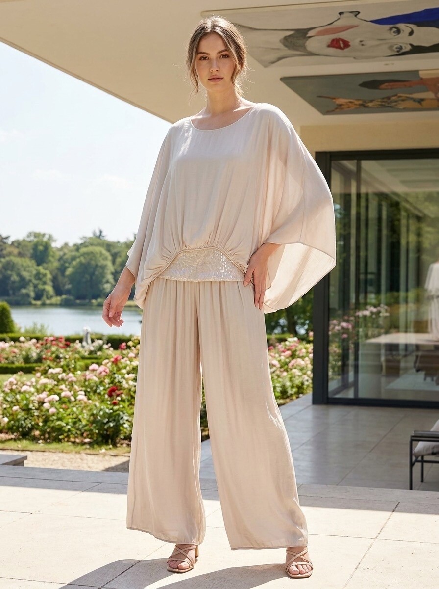 Grossiste LAFÉEROSE - Ensemble Top Chauve-Souris & Jupe Maxi